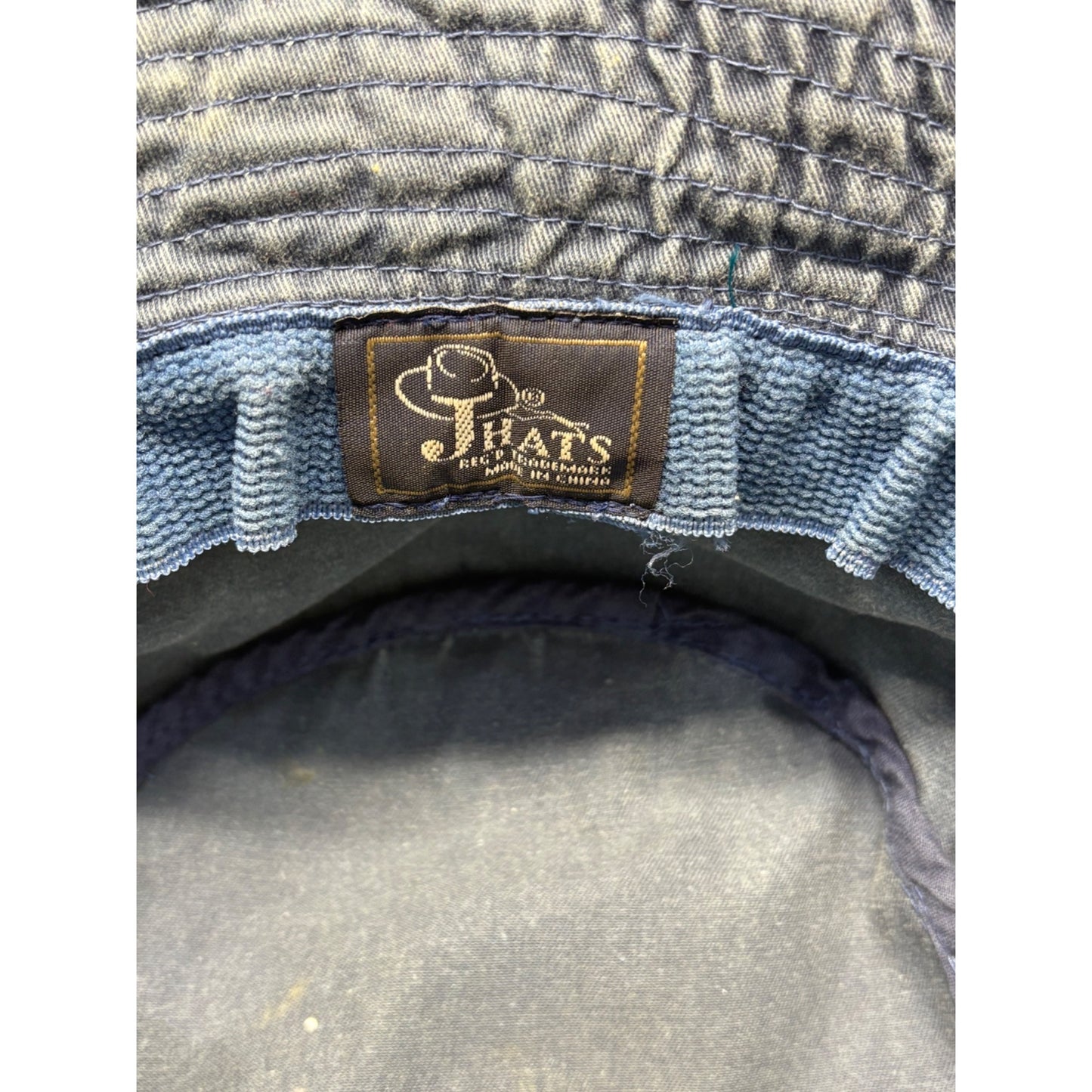 Vintage Itasca Minnesota Blue Denim Bucket Hat #7658