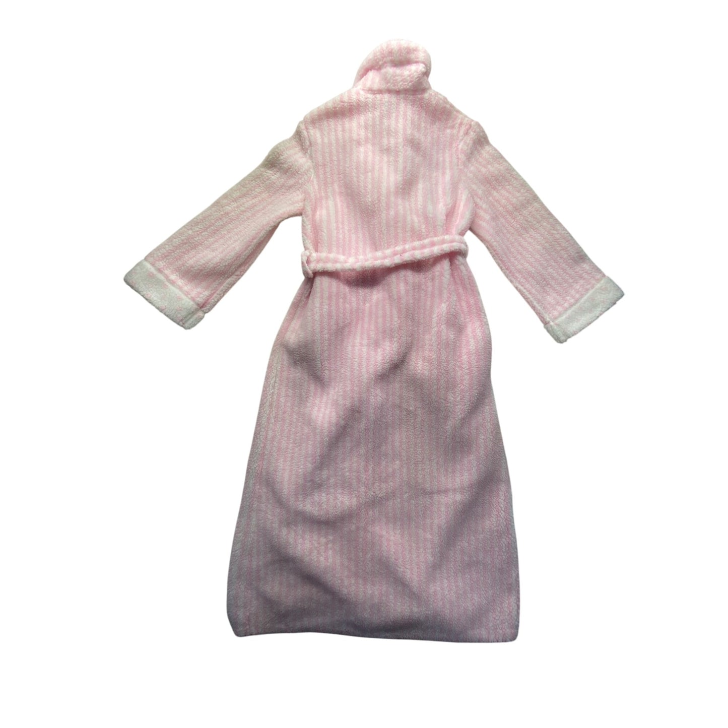 Vintage Pink & White Striped Bathrobe Medium #7105