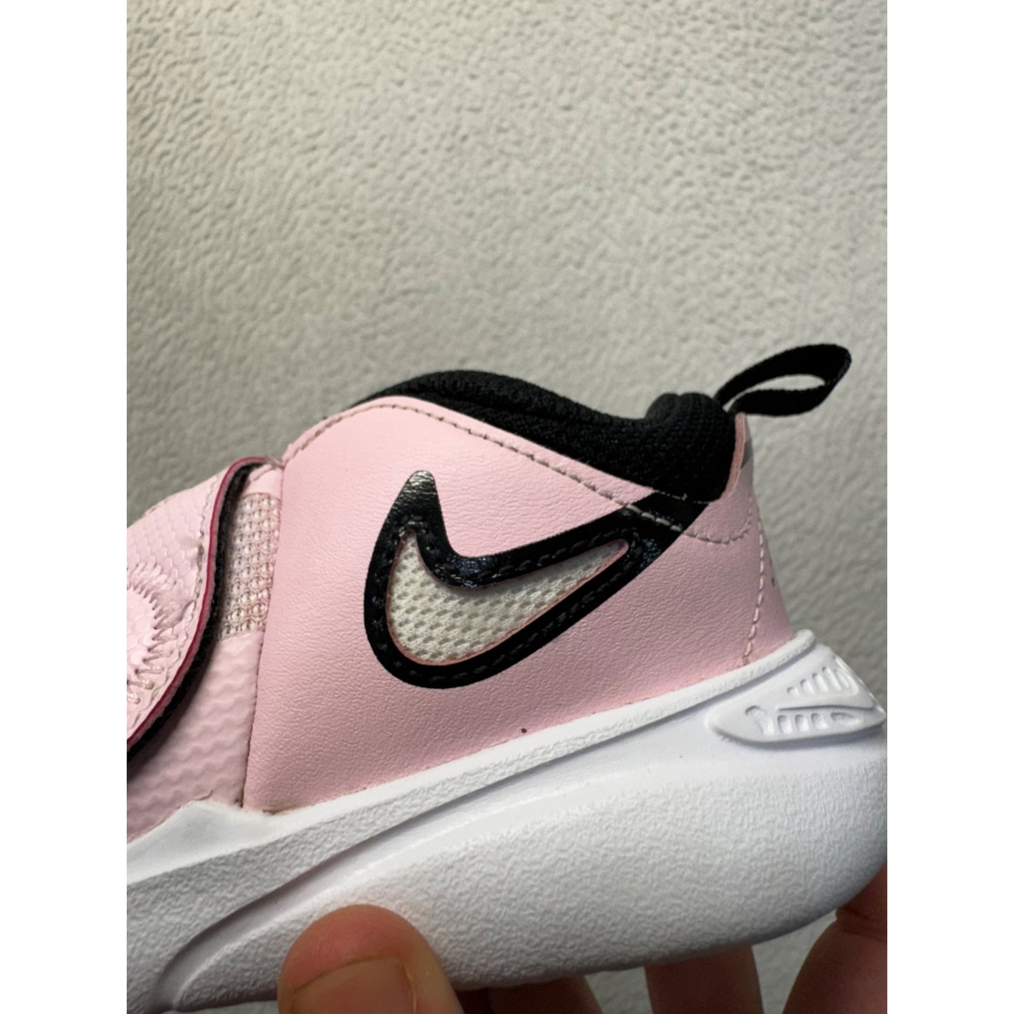 Nike Preschool Pink & Black Athletic Sneakers Velcro Strap #49B