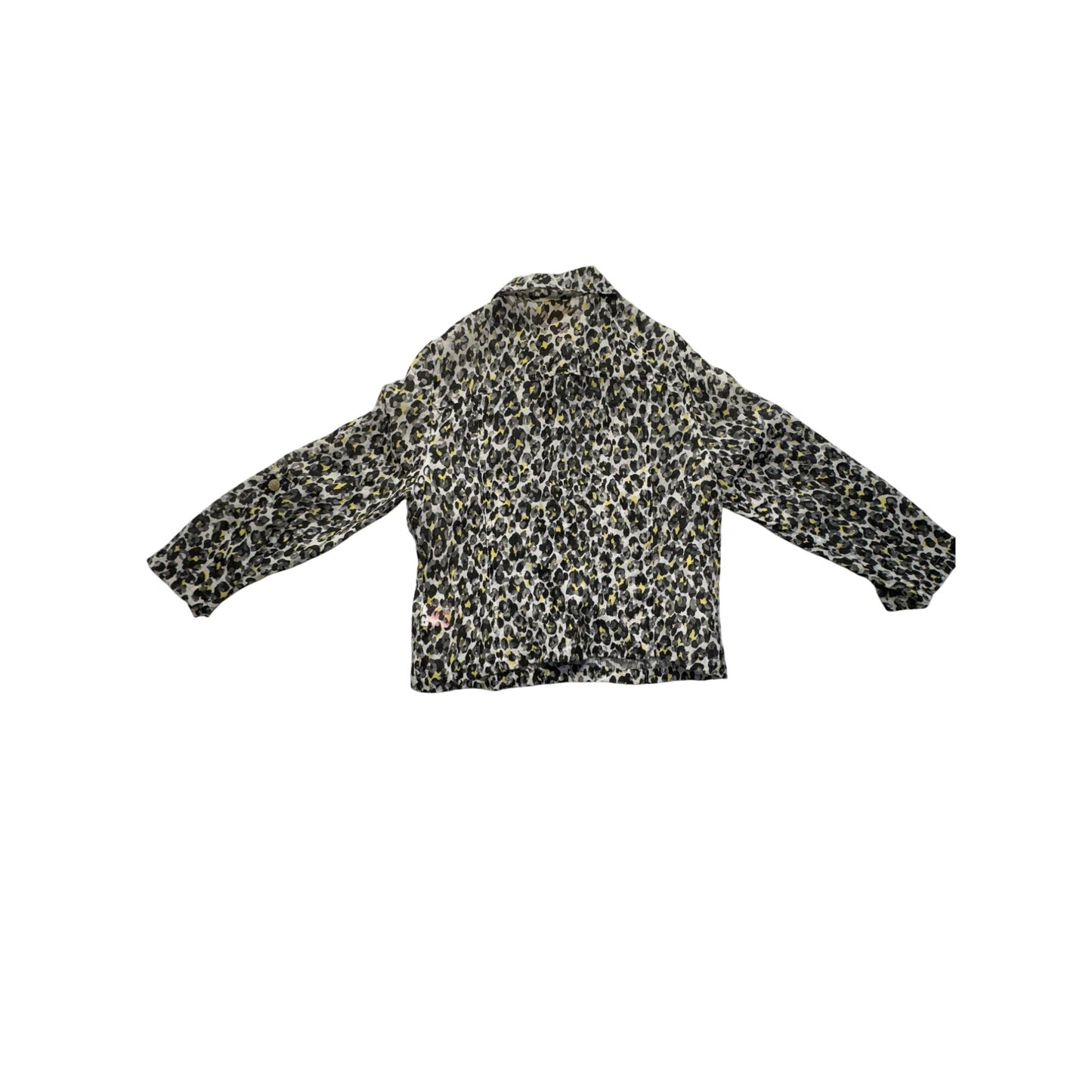 Ruby Rd. Womens Leopard Print Button-Up Blazer #7497