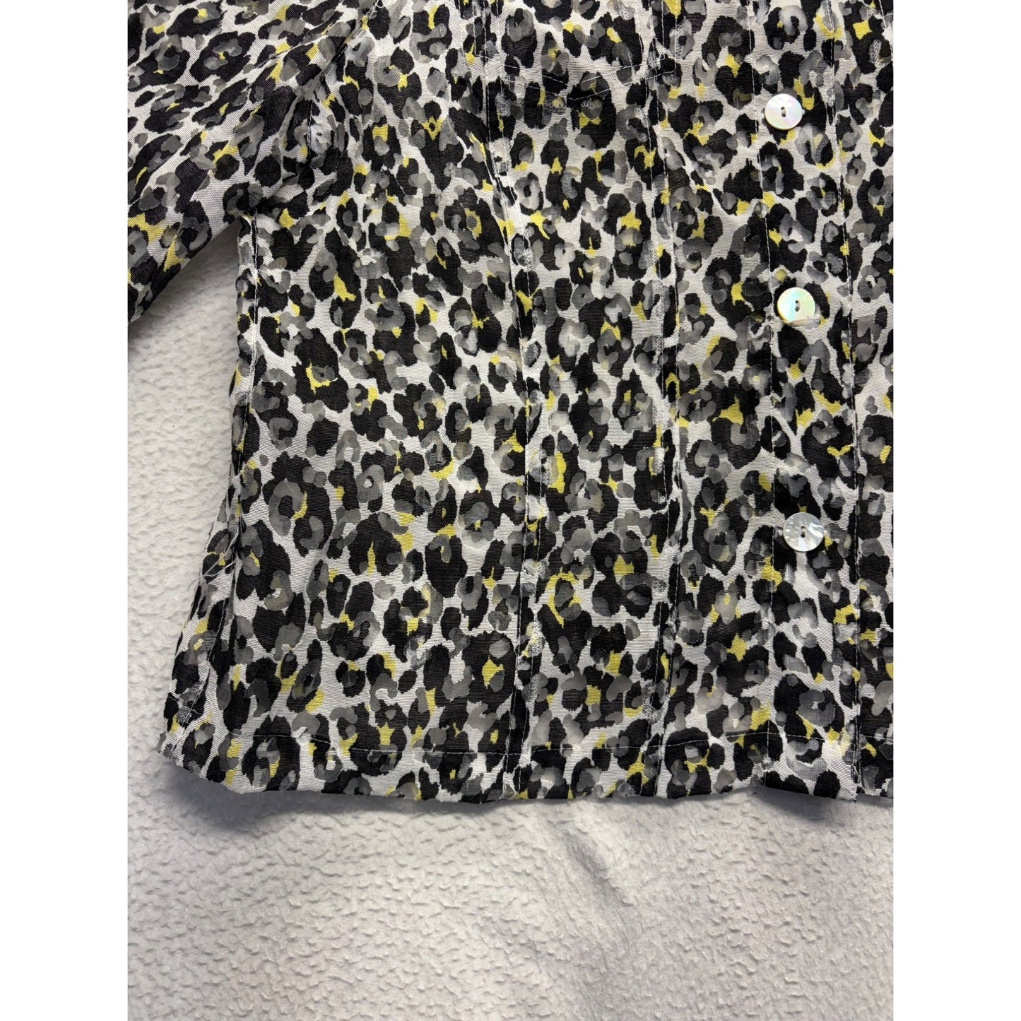 Ruby Rd. Womens Leopard Print Button-Up Blazer #7497
