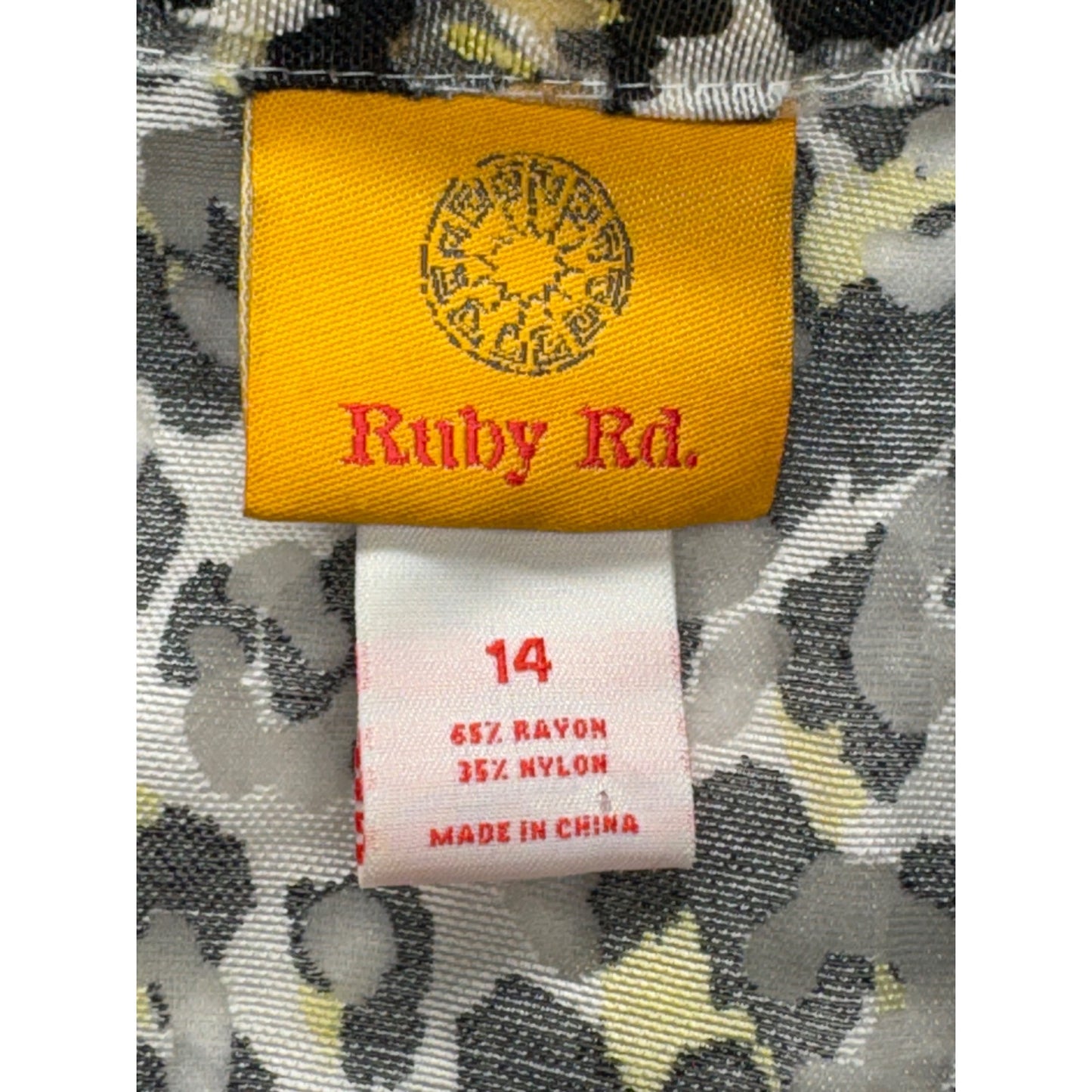 Ruby Rd. Womens Leopard Print Button-Up Blazer #7497