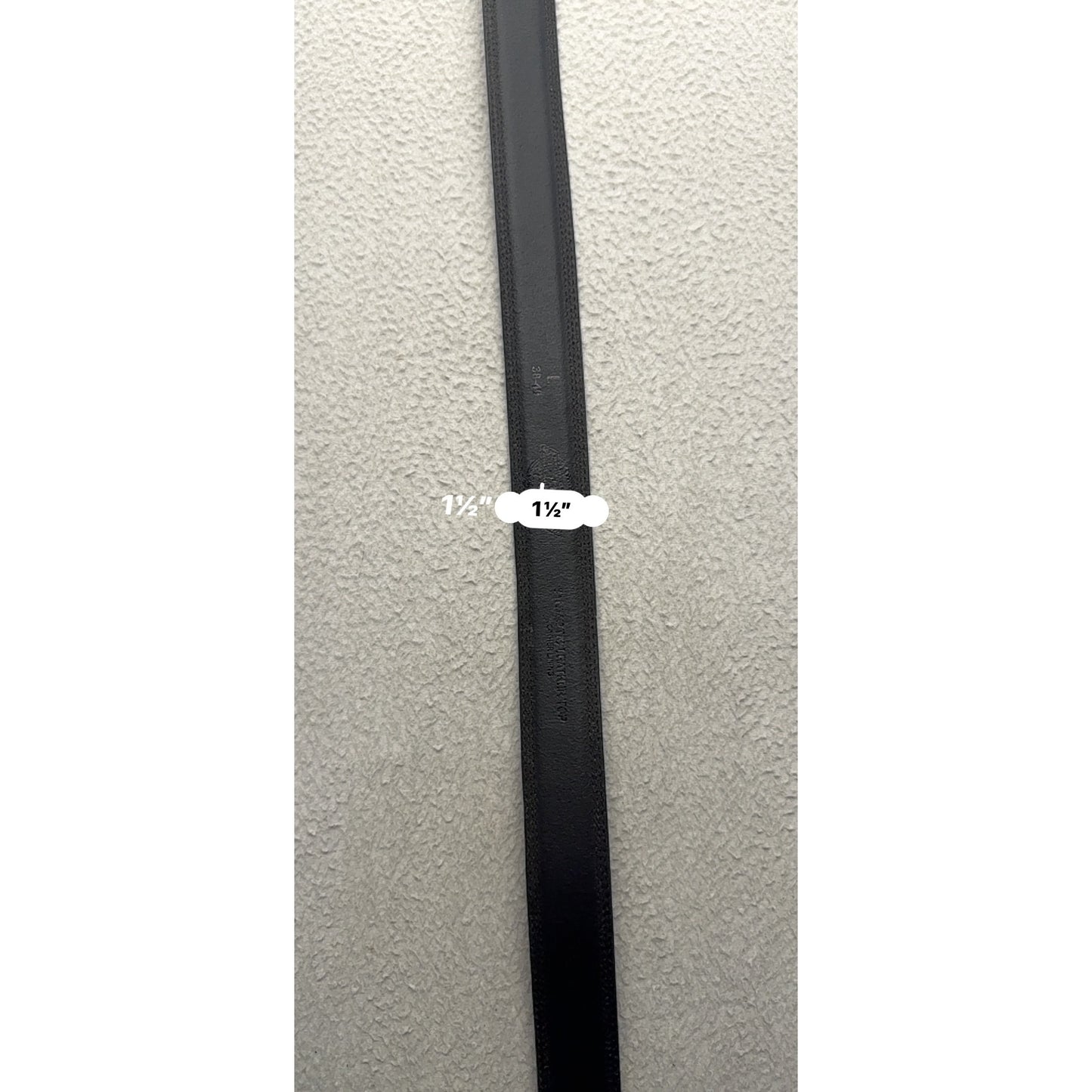 Dickies Black Synthetic Leather Belt Size L Durable With Metal Buckle #9885