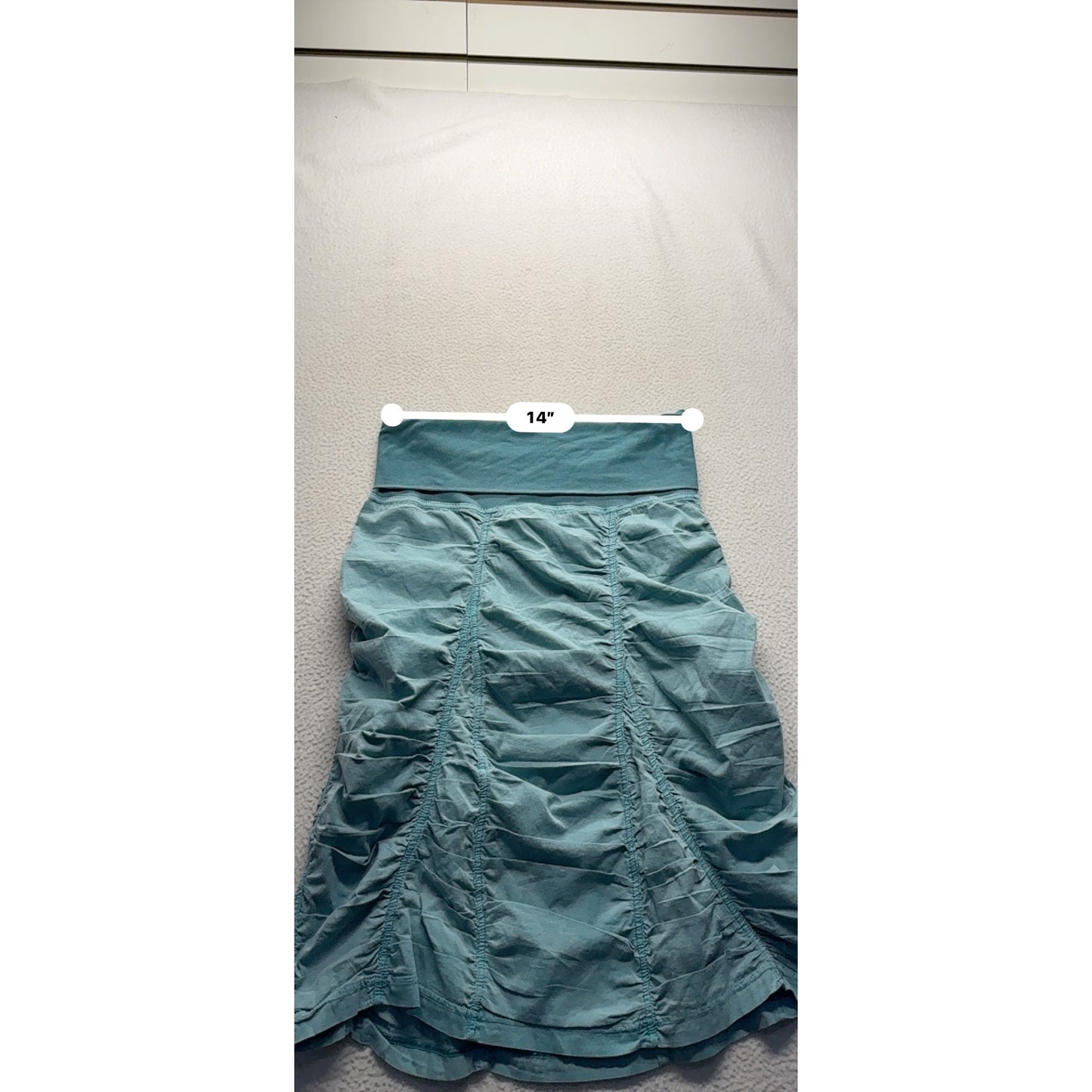 Wearables Blue Ruched Skirt S #9025