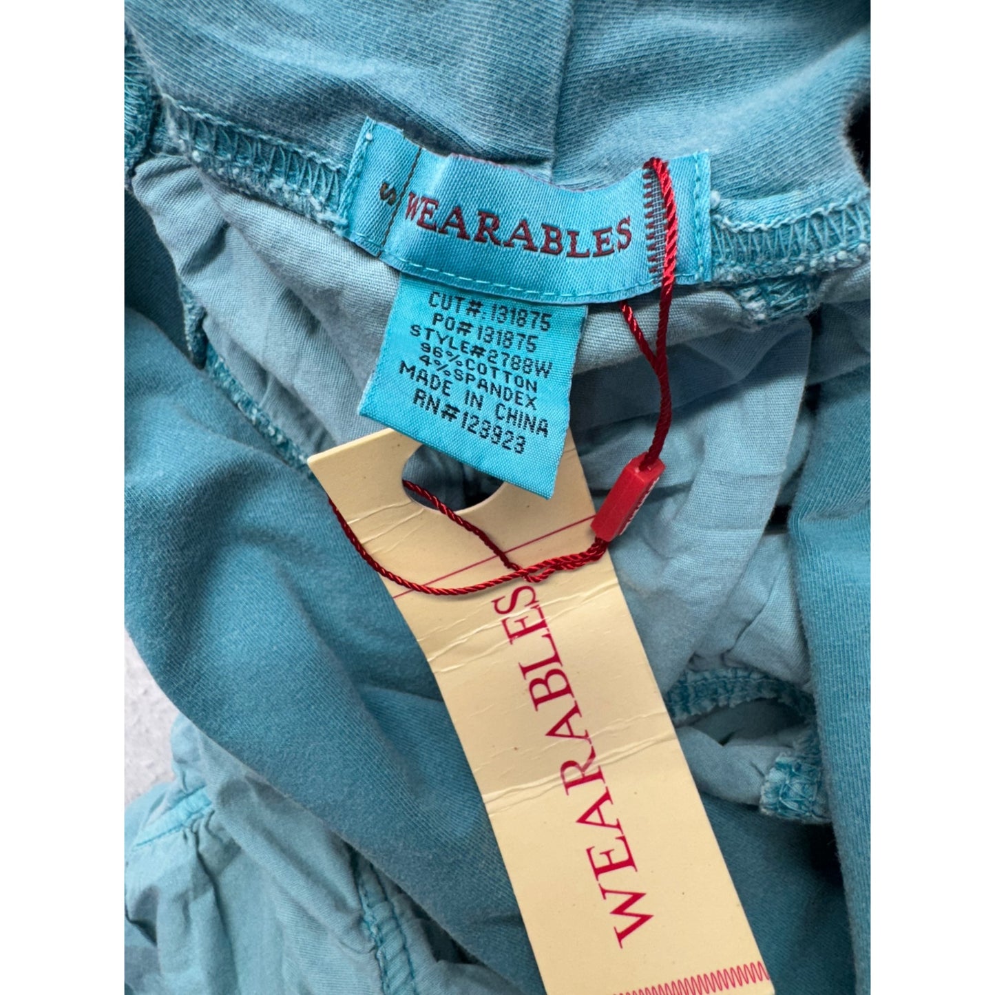 Wearables Blue Ruched Skirt S #9025