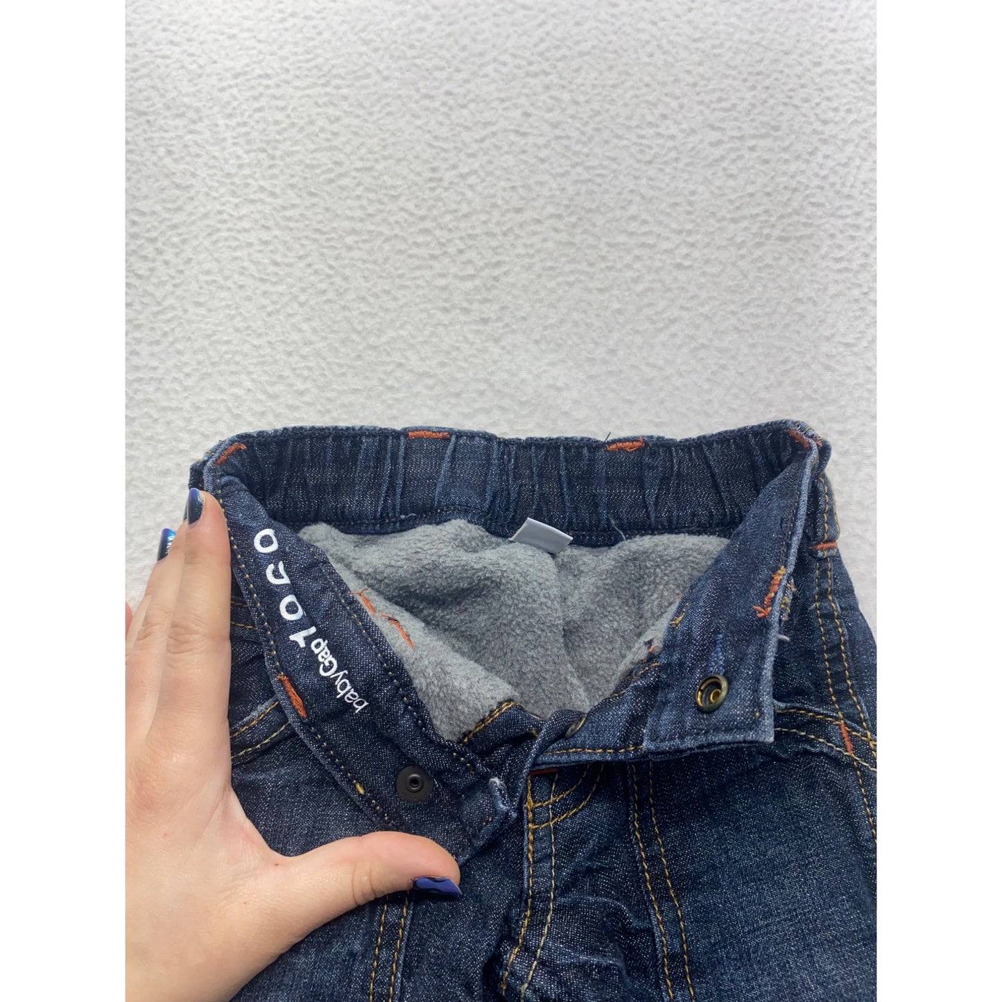 BabyGap 1969 Baby Denim Jeans 3-6 Months With Elastic Waist & Soft Lining #7358