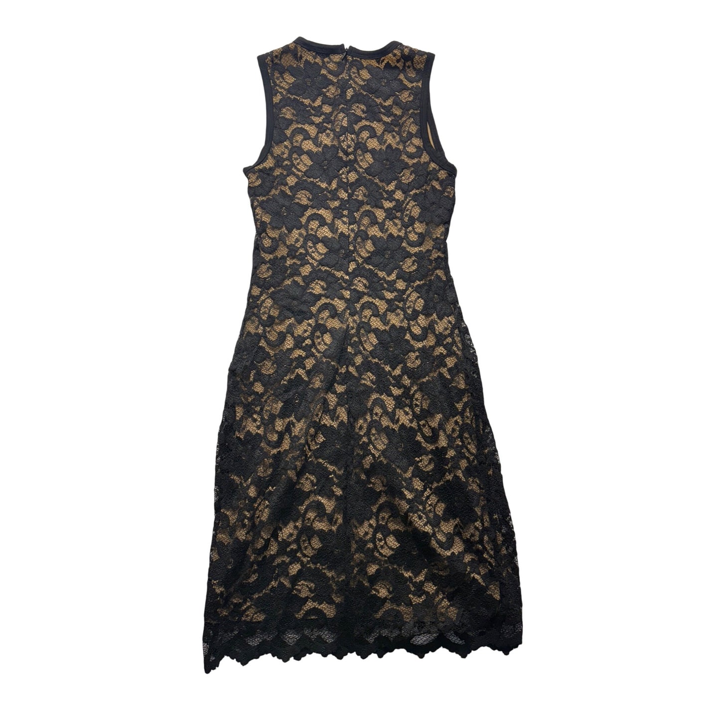 Karen Kane Black & Nude Lace Overlay Sleeveless Dress #7535