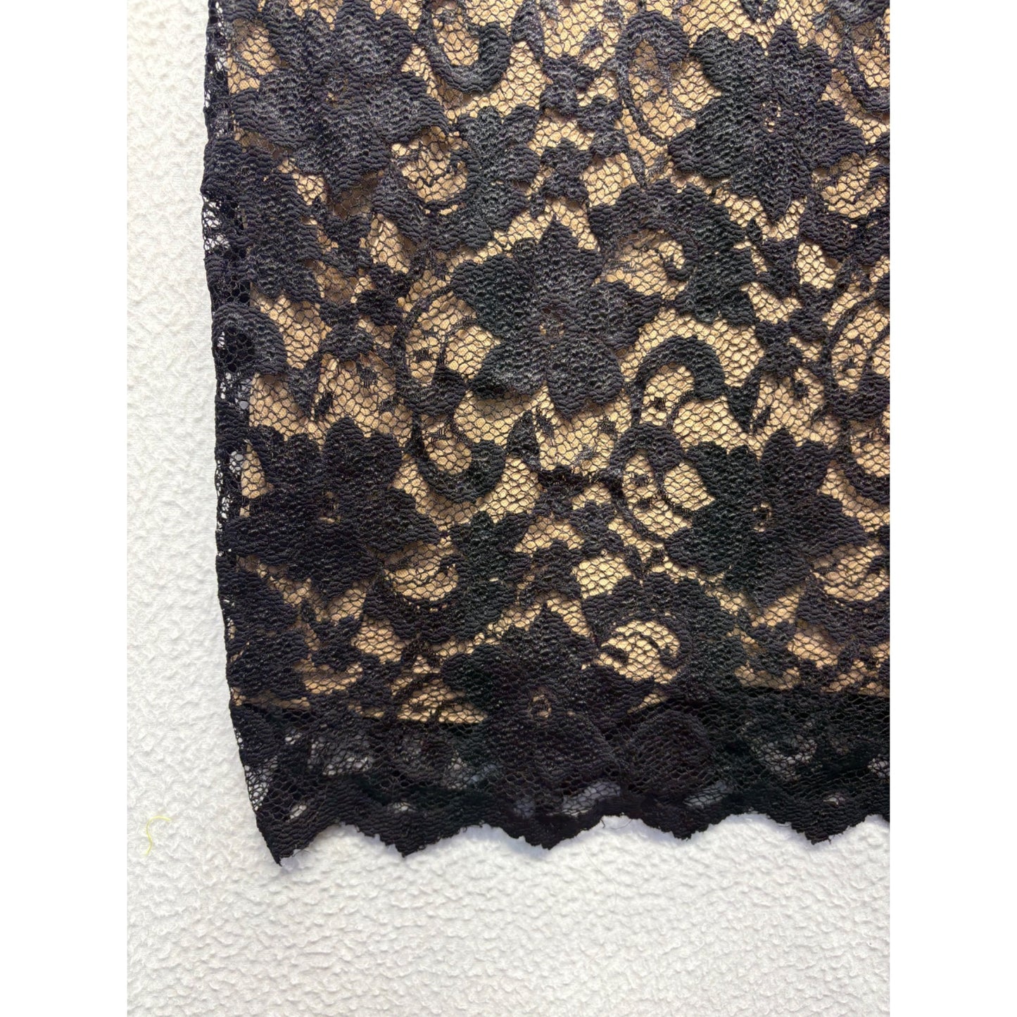 Karen Kane Black & Nude Lace Overlay Sleeveless Dress #7535