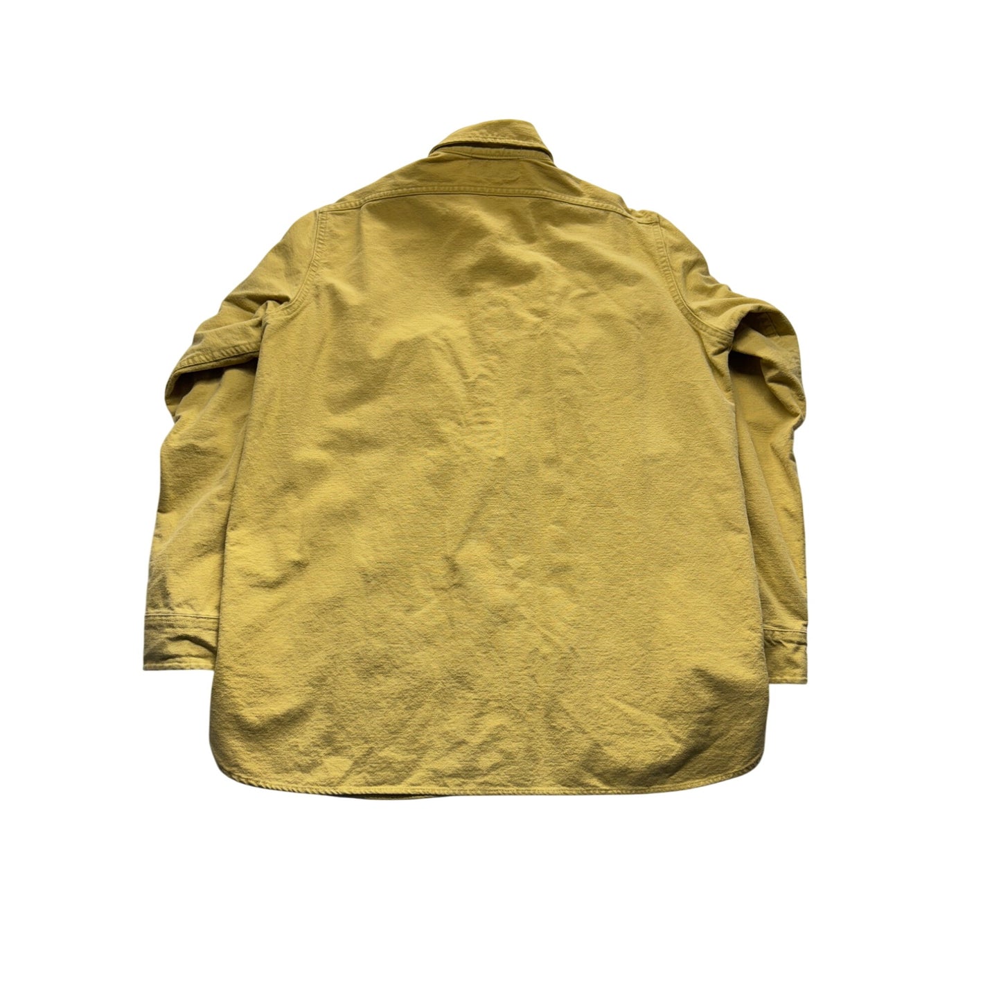 Vintage Bemidji Woolen Mills Yellow Shirt Cotton Mens Large #7793