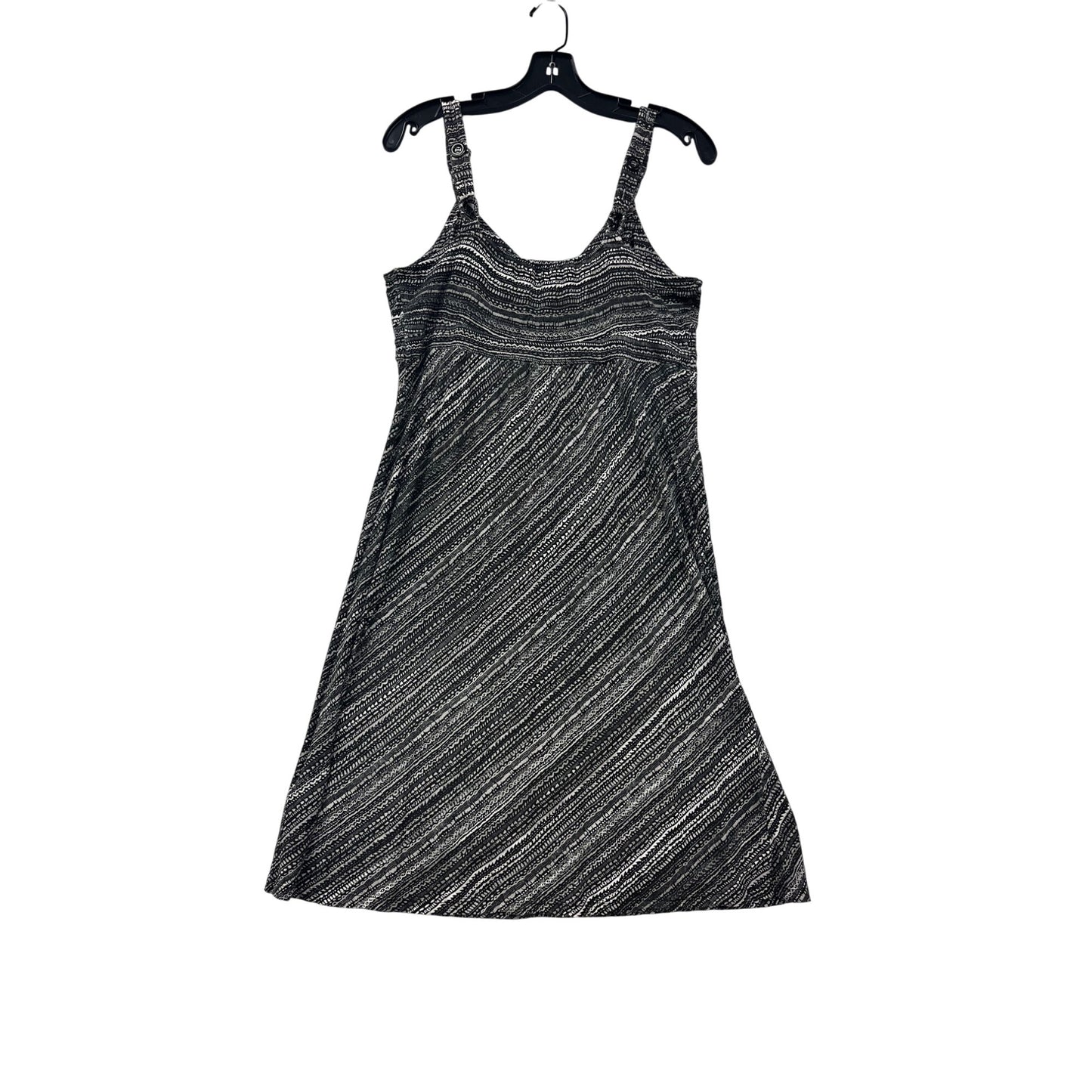 Aventria Womens Black & White Patterned Sleeveless Sundress L #8410