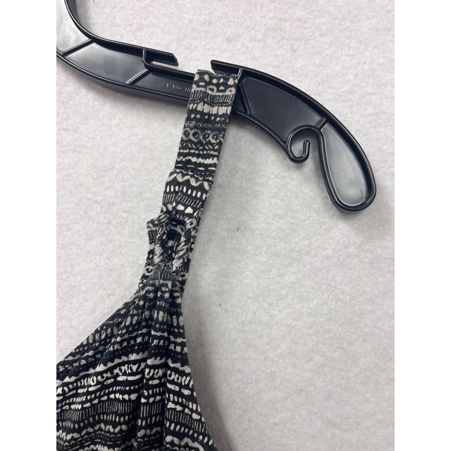 Aventria Womens Black & White Patterned Sleeveless Sundress L #8410