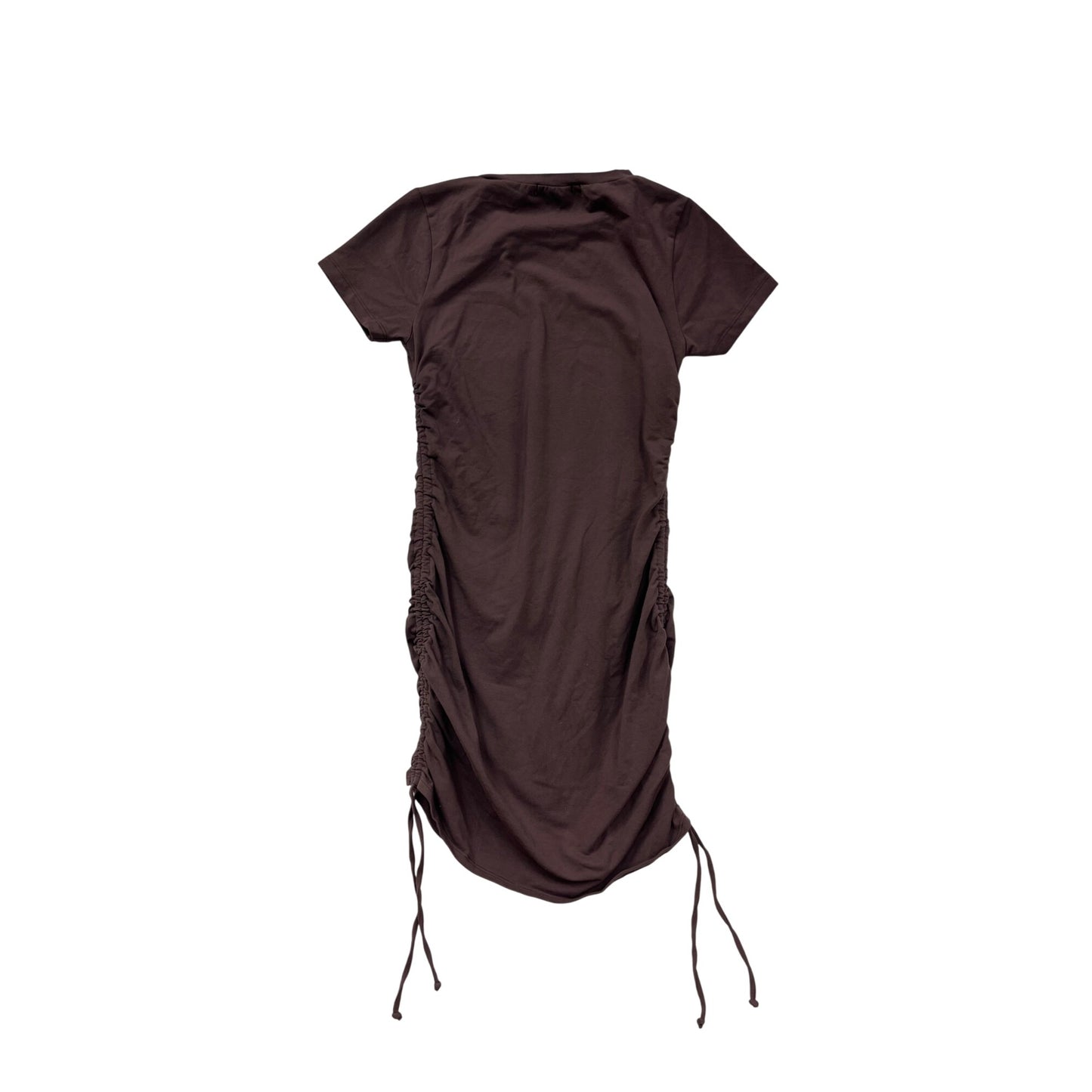 Full Tilt Womens Brown Side-Cinch Short Sleeve Bodycon Dress Size M #8206