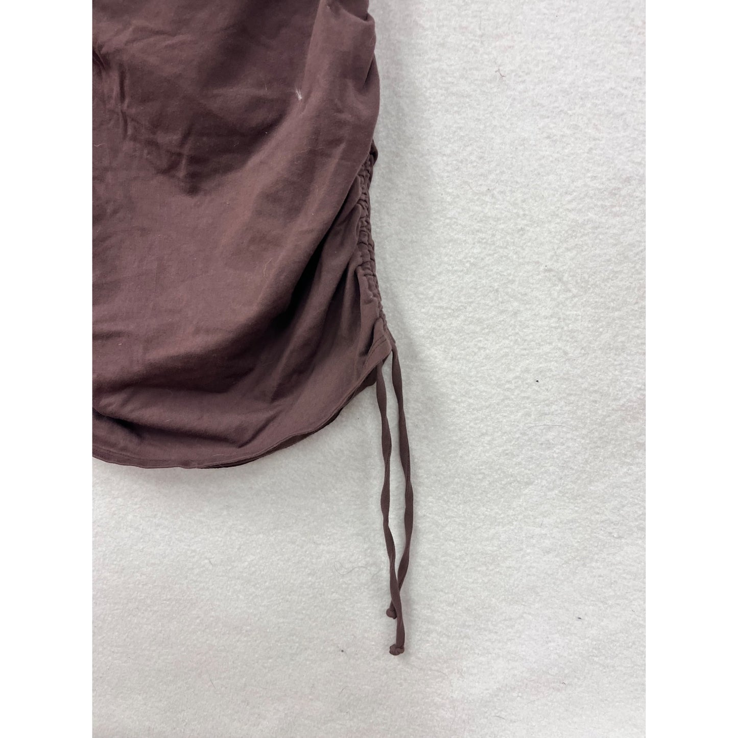 Full Tilt Womens Brown Side-Cinch Short Sleeve Bodycon Dress Size M #8206