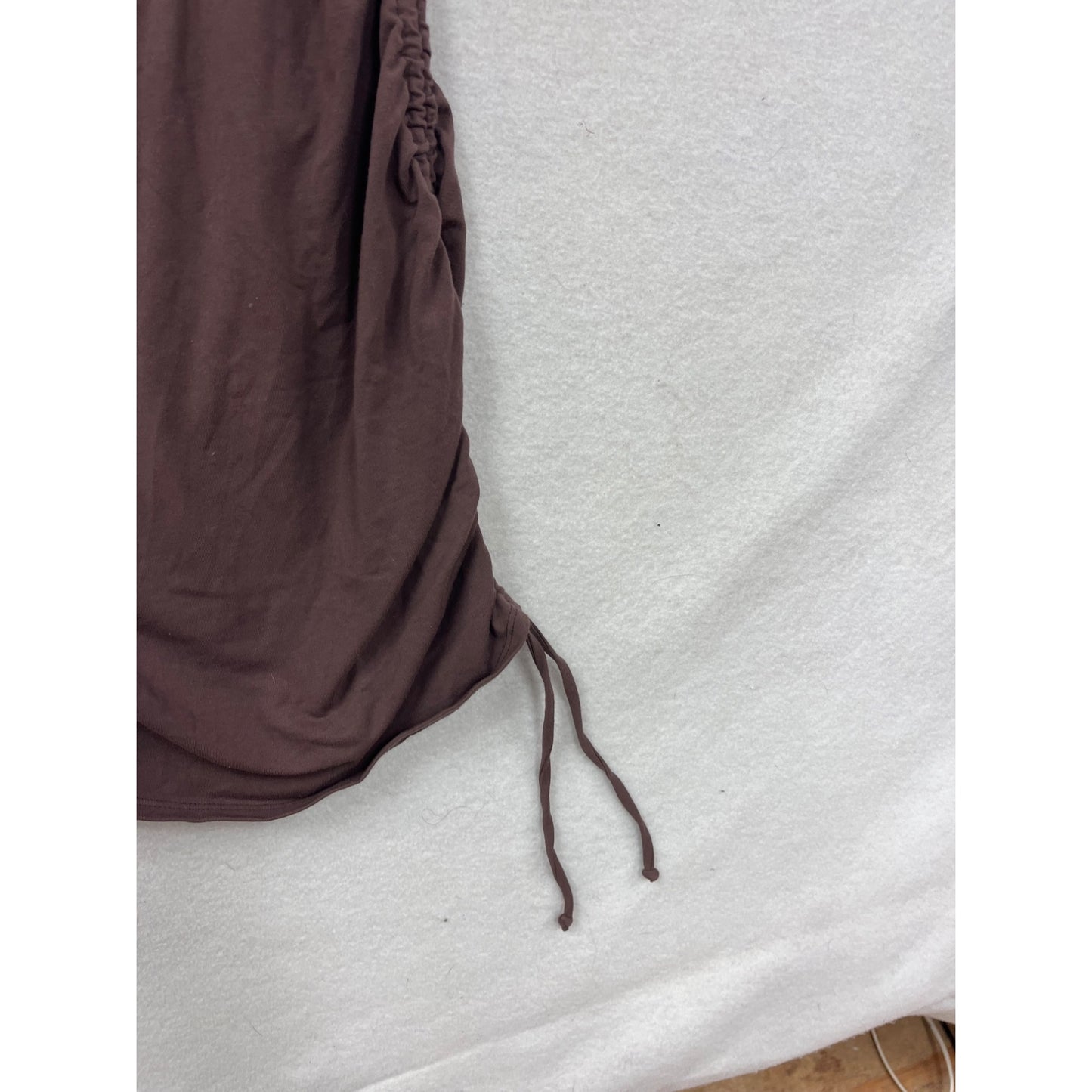 Full Tilt Womens Brown Side-Cinch Short Sleeve Bodycon Dress Size M #8206