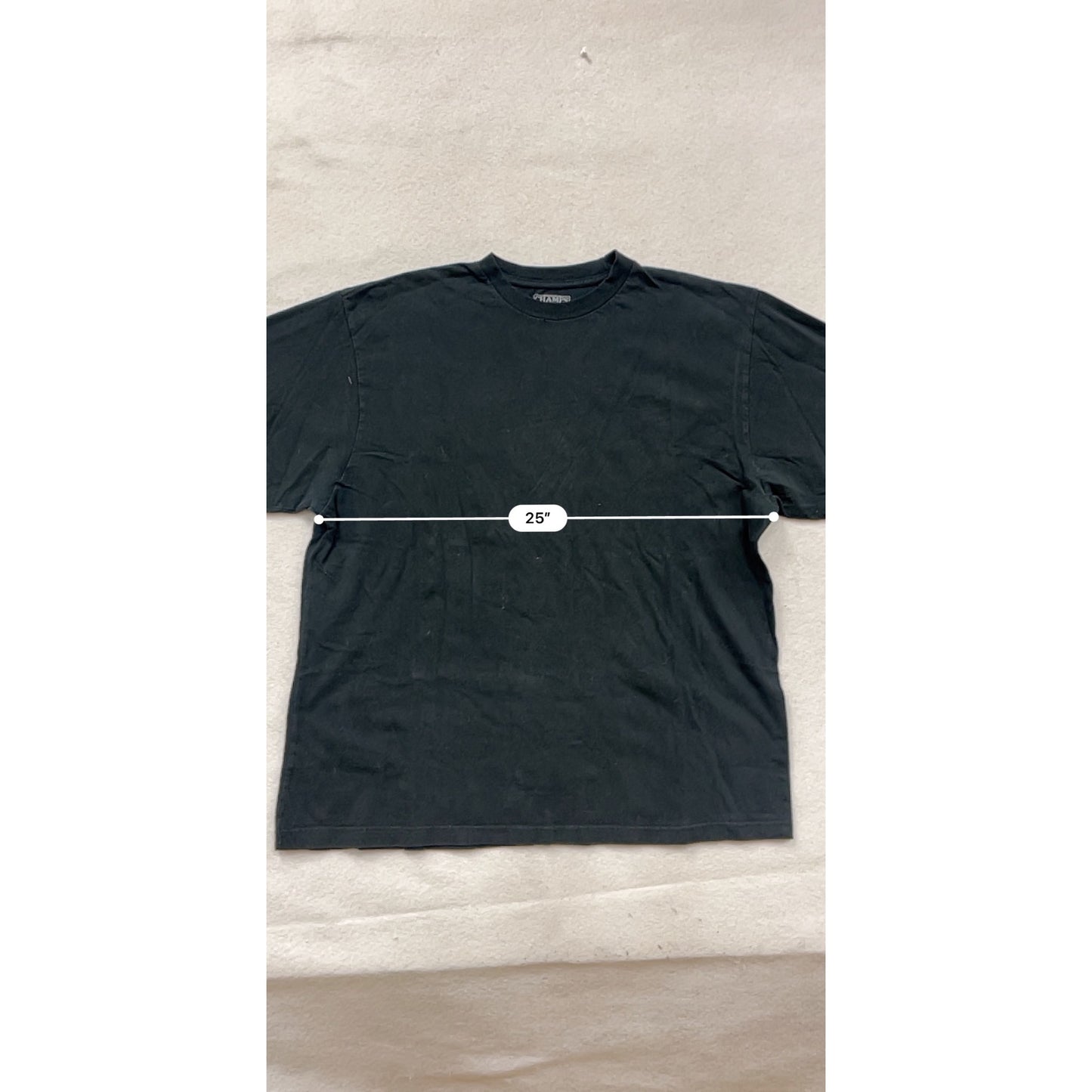 Champs Mens Black Long-Sleeve Cotton Crewneck Shirt Size L #8961