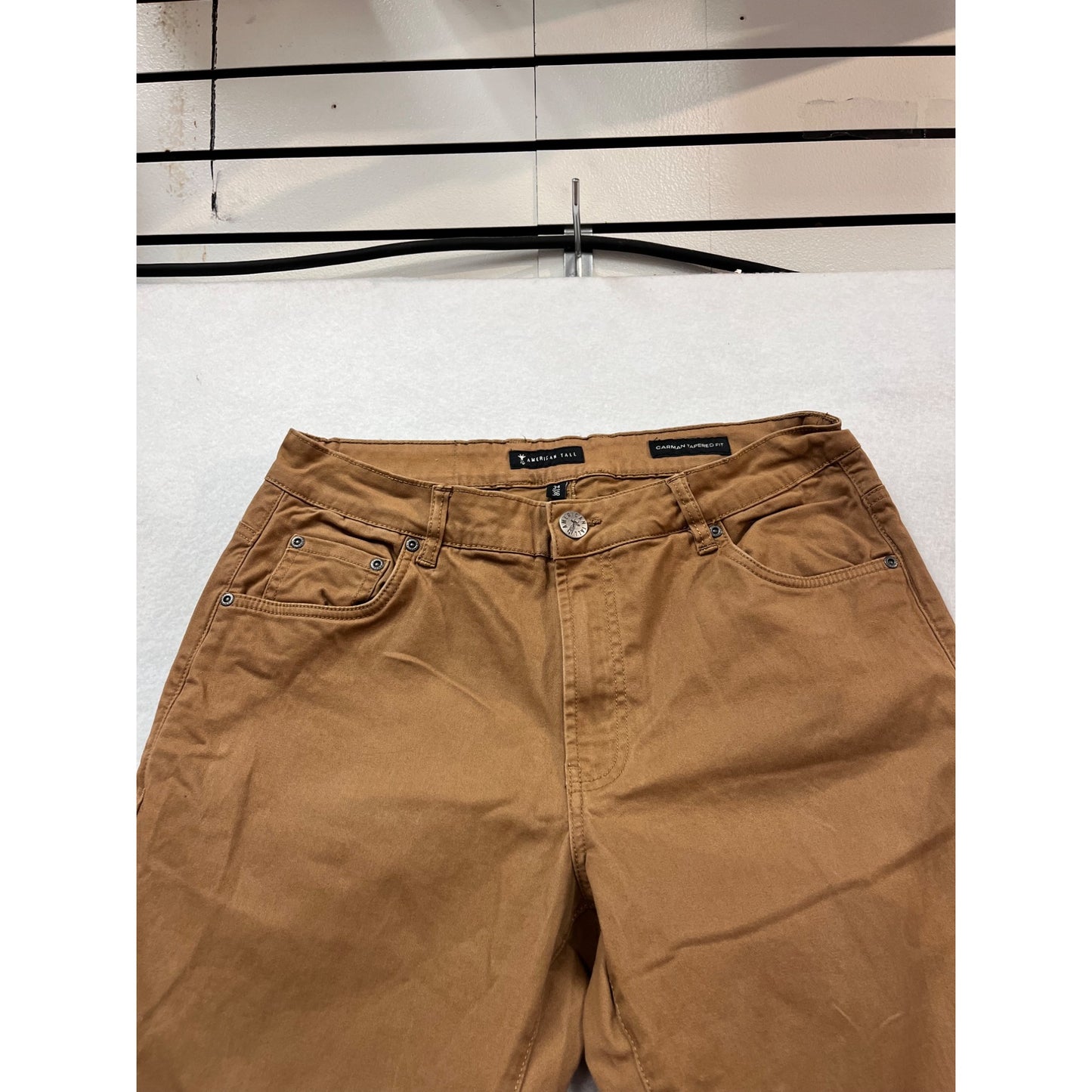 American Tall 34x36 Carman Tapered Fit Pants - Brown #893A