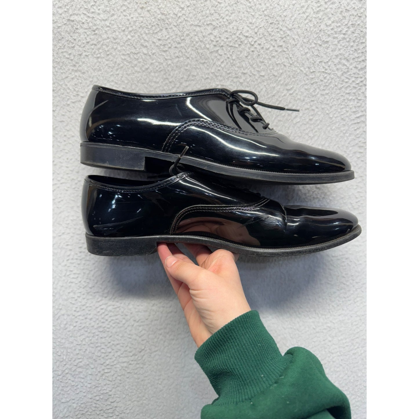 Mens Black Patent Leather Dress Shoes #5987