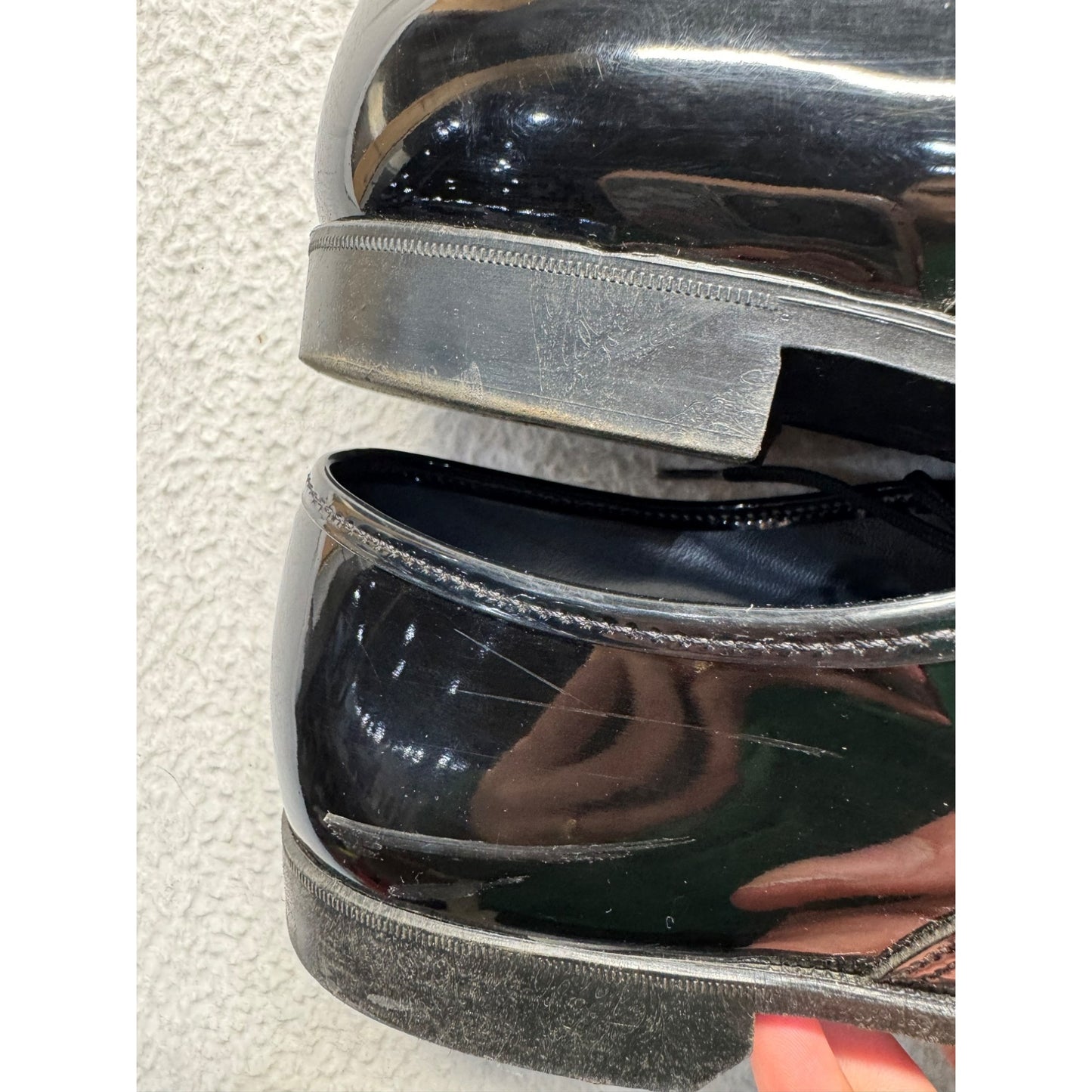 Mens Black Patent Leather Dress Shoes #5987