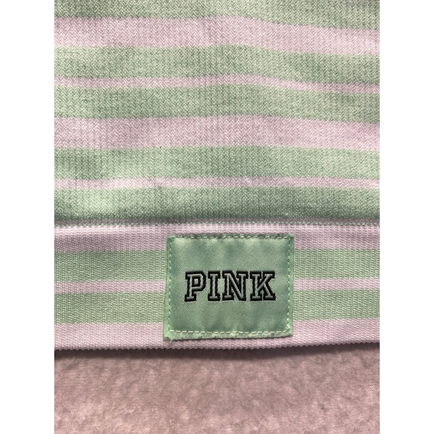 Pink Active Seamless Sports Bra Medium Striped Adjustable Straps #7131