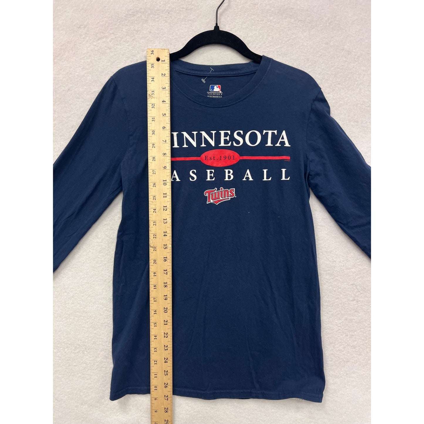 Minnesota Twins Baseball Long Sleeve T-Shirt Small Mens Genuine Merchandise #6348