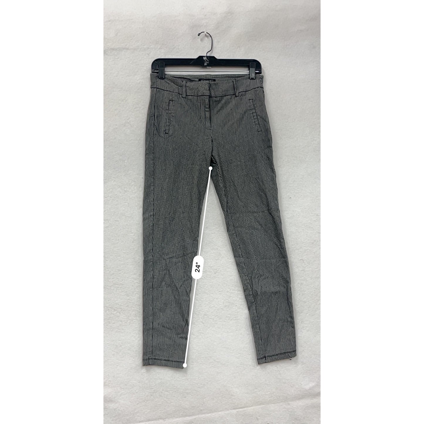 Stella Luce Womens Slim Fit Black & White Houndstooth Print Pants Size Large #6622
