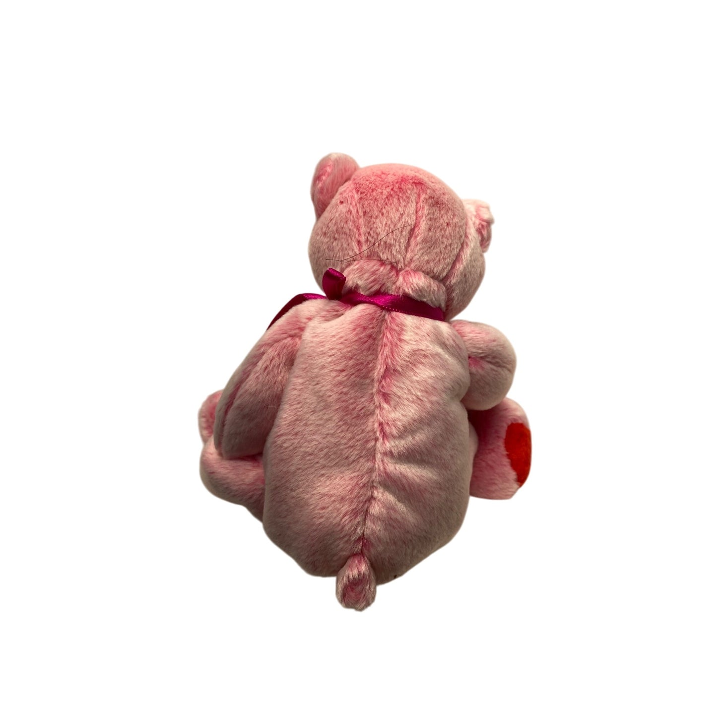 Ty Beanie Baby Romance Valentine Pink Bear Plush 2001 Collectible Stuffed Animal With Tag #7253