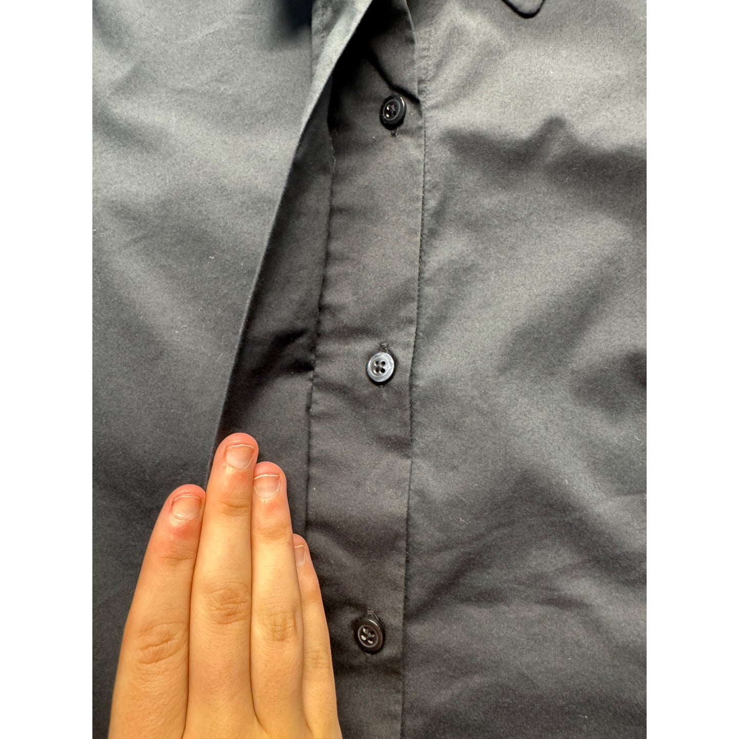 Old Navy Womens Black Short Sleeve Button-Down Shirt XL #7963