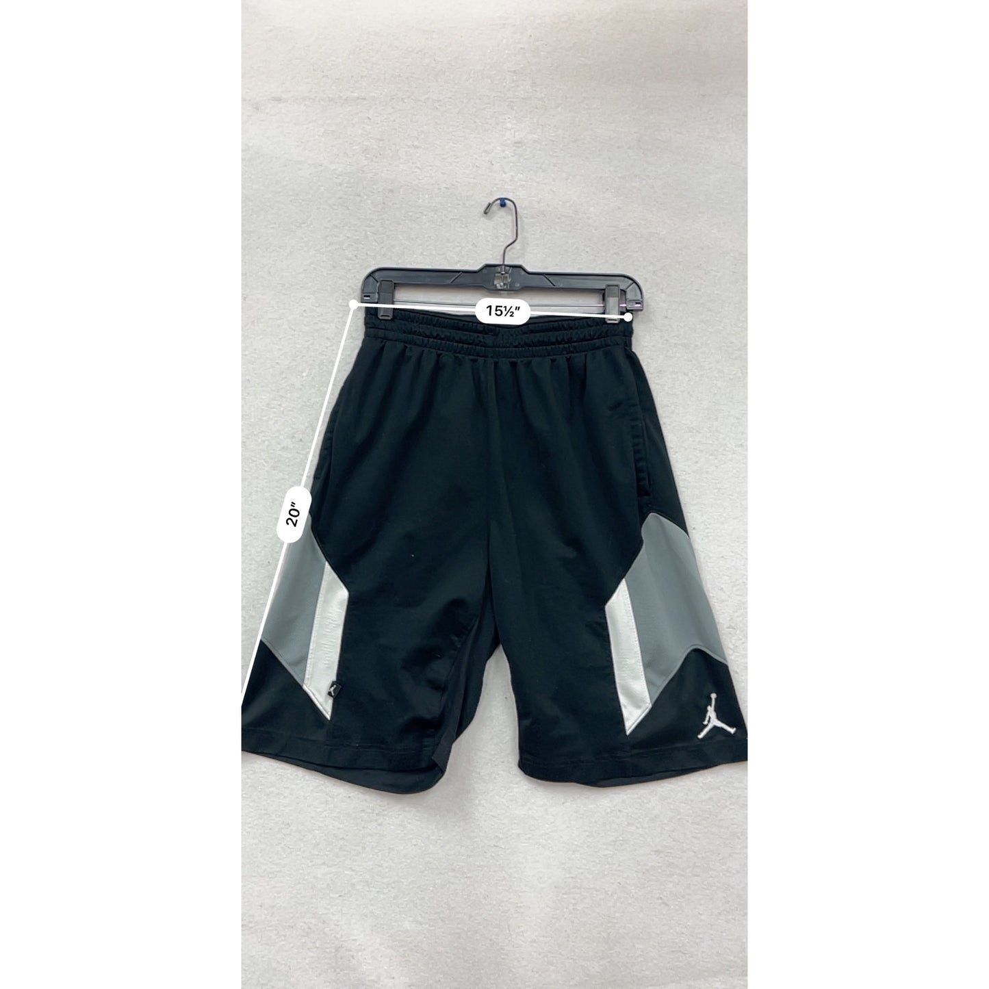 Nike Jordan Dri-Fit Athletic Shorts Size M Black & Gray #927A