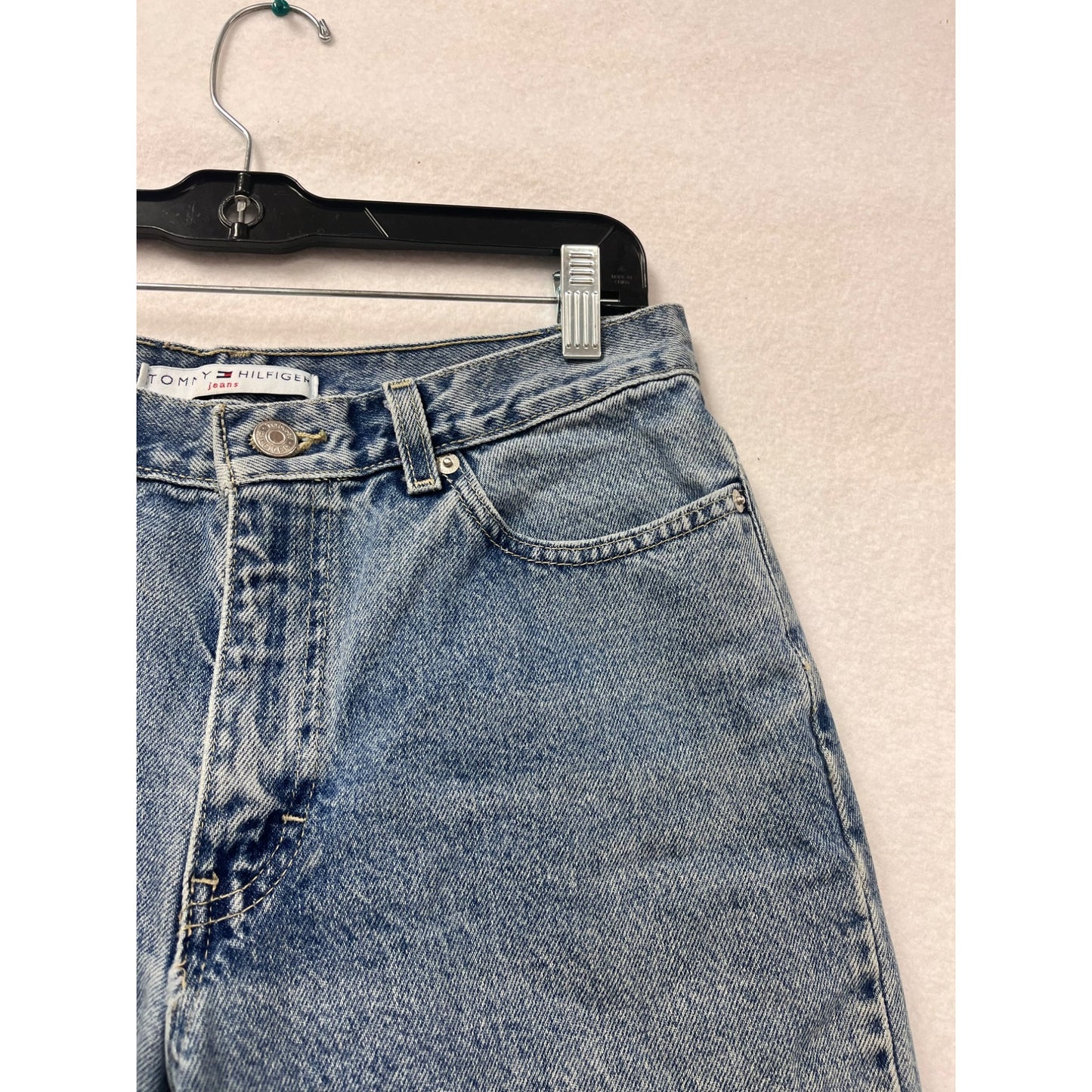 Tommy Hilfiger Mens Classic Straight Leg Jeans Size 33 Light Blue Denim #6164