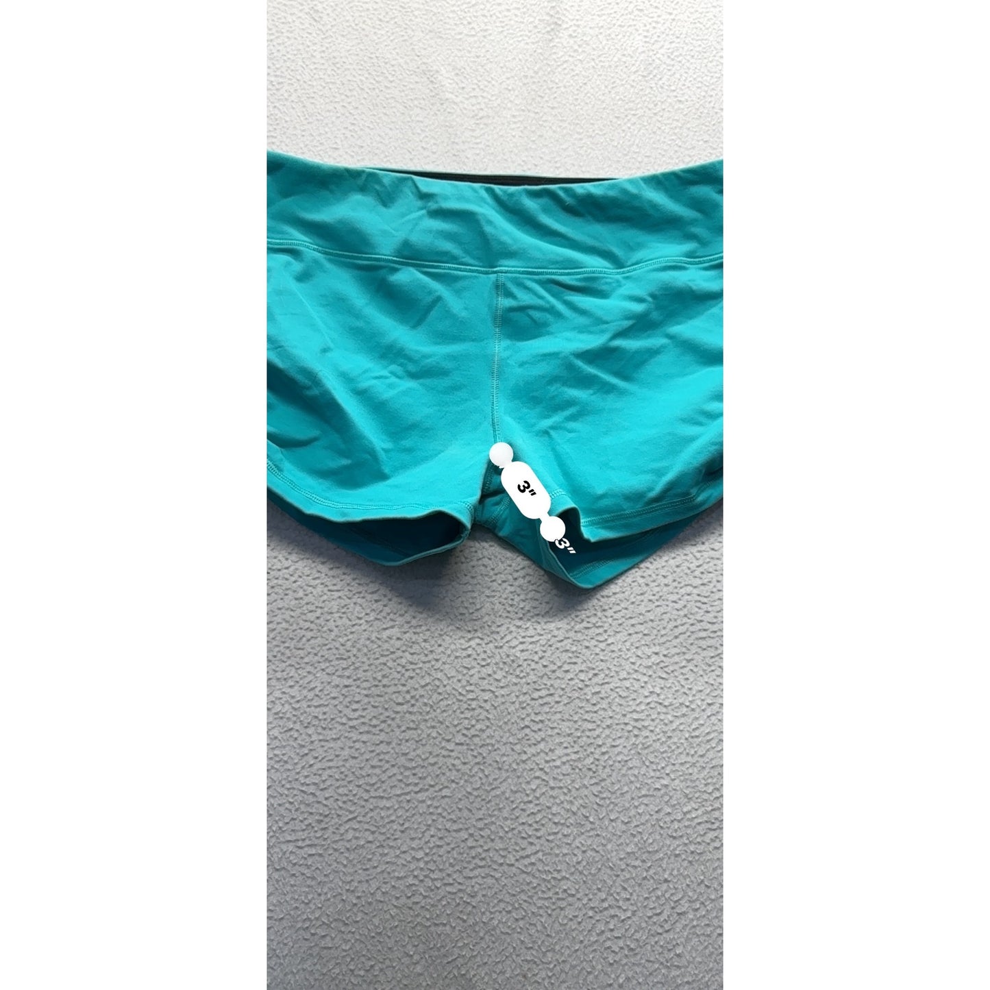 VSX Teal High-Rise Workout Shorts Size LG Stretchy & Comfortable #7764