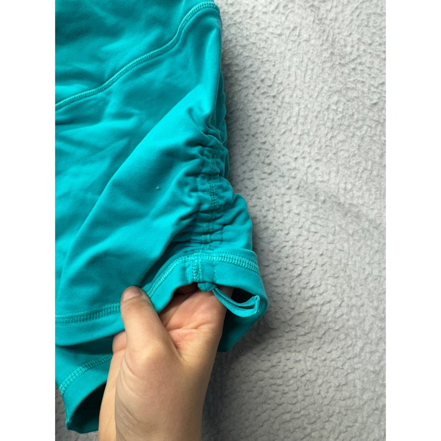 VSX Teal High-Rise Workout Shorts Size LG Stretchy & Comfortable #7764