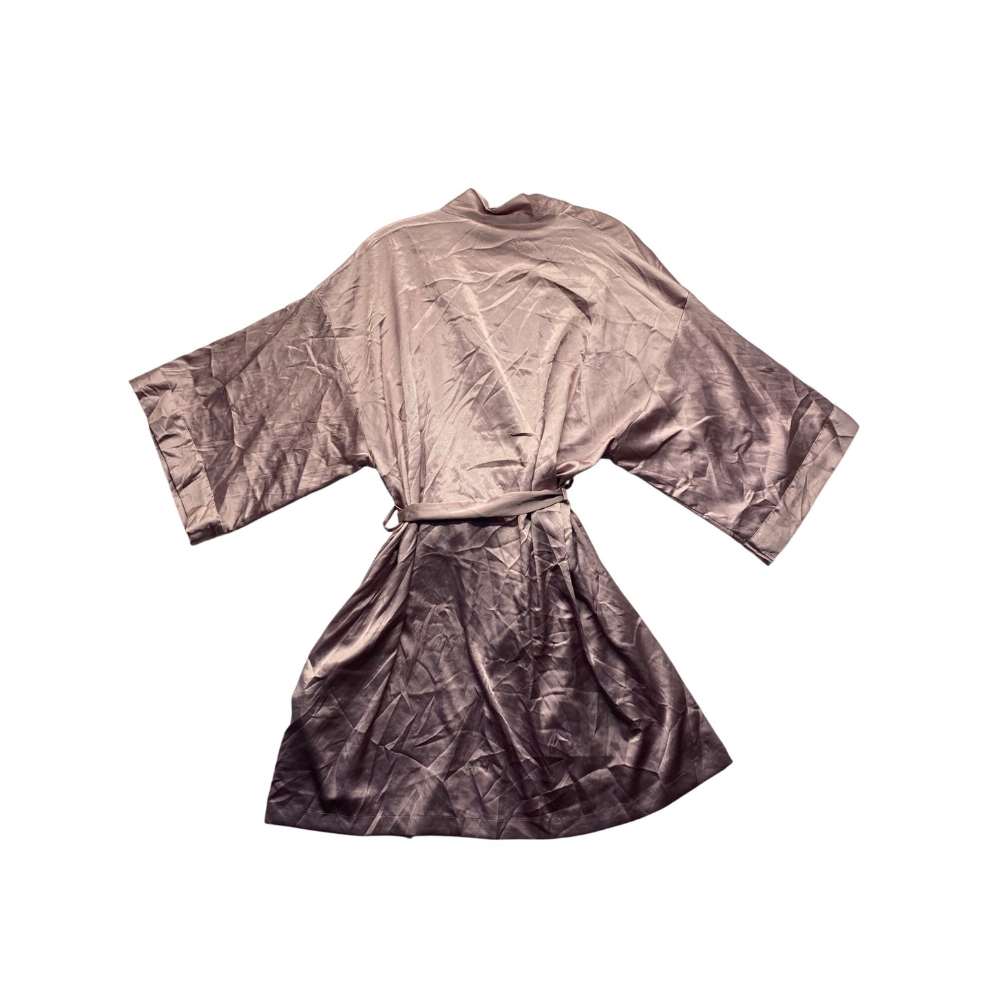 Victorias Secret Womens Satin Kimono Robe M/L Light Pink #7104