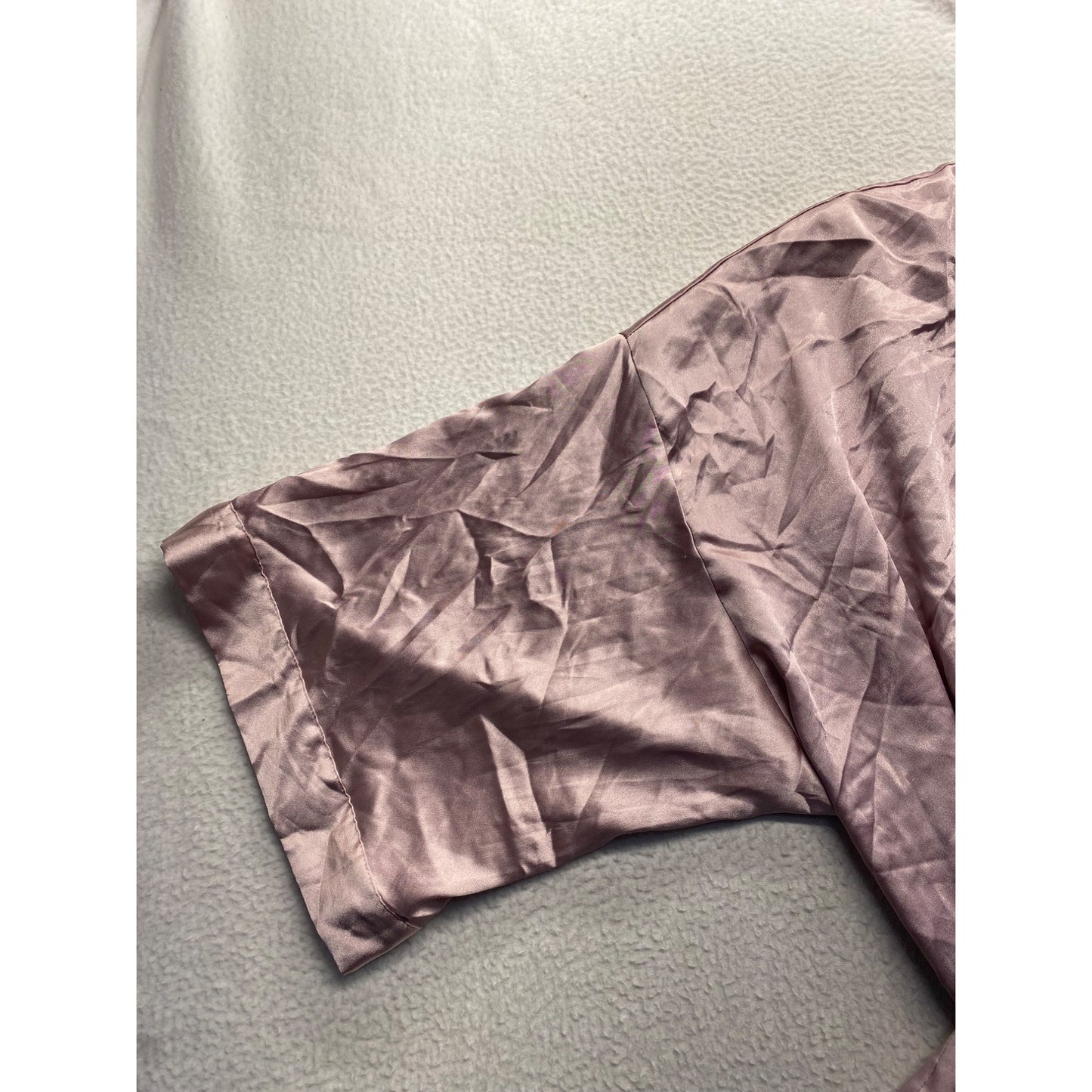 Victorias Secret Womens Satin Kimono Robe M/L Light Pink #7104