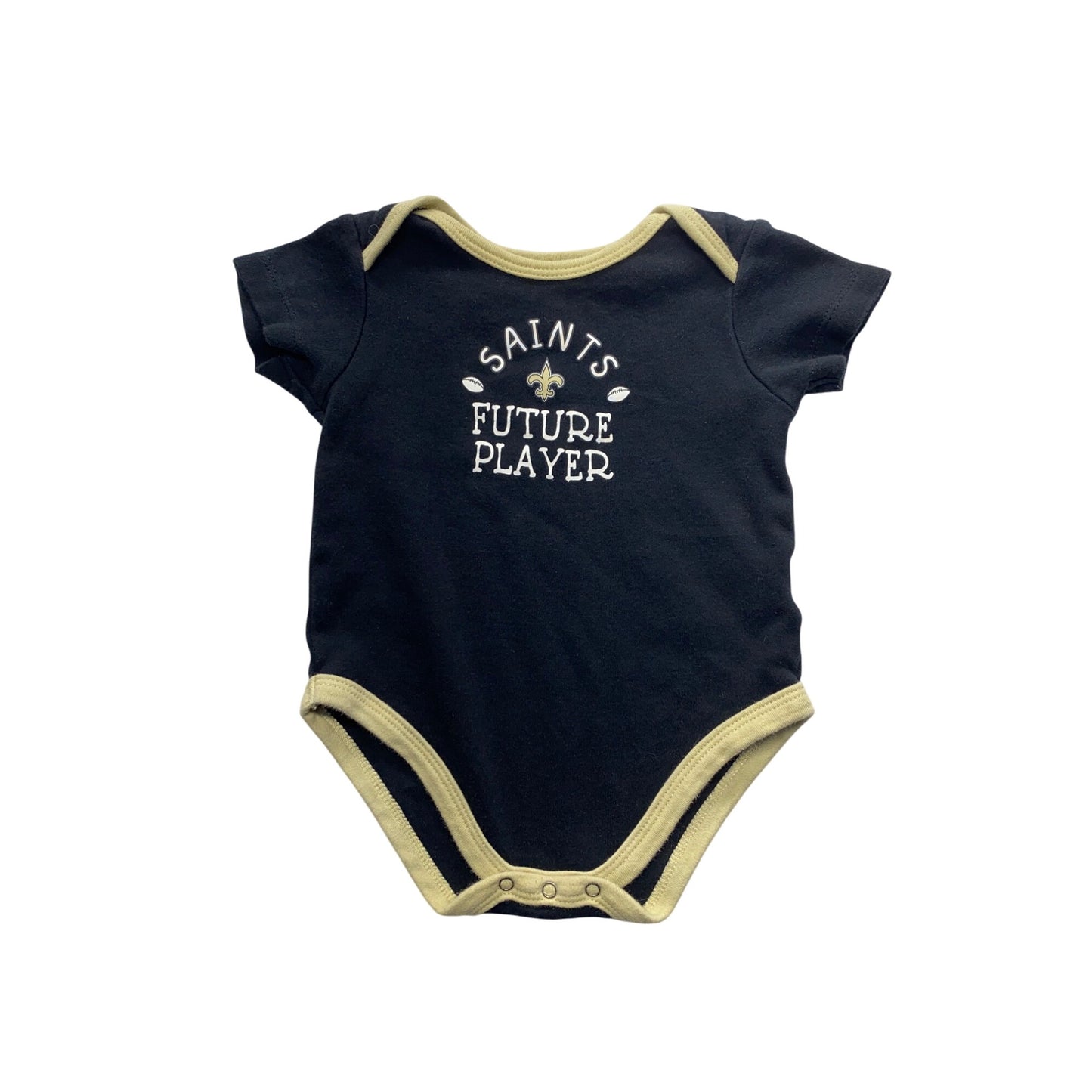 Saints Future Player NFL Baby Short-Sleeve 3/6M Black #7302