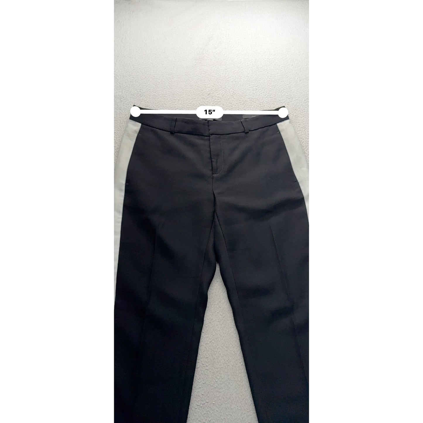 Banana Republic Black Pants With White Side Stripes Size 2 #172B