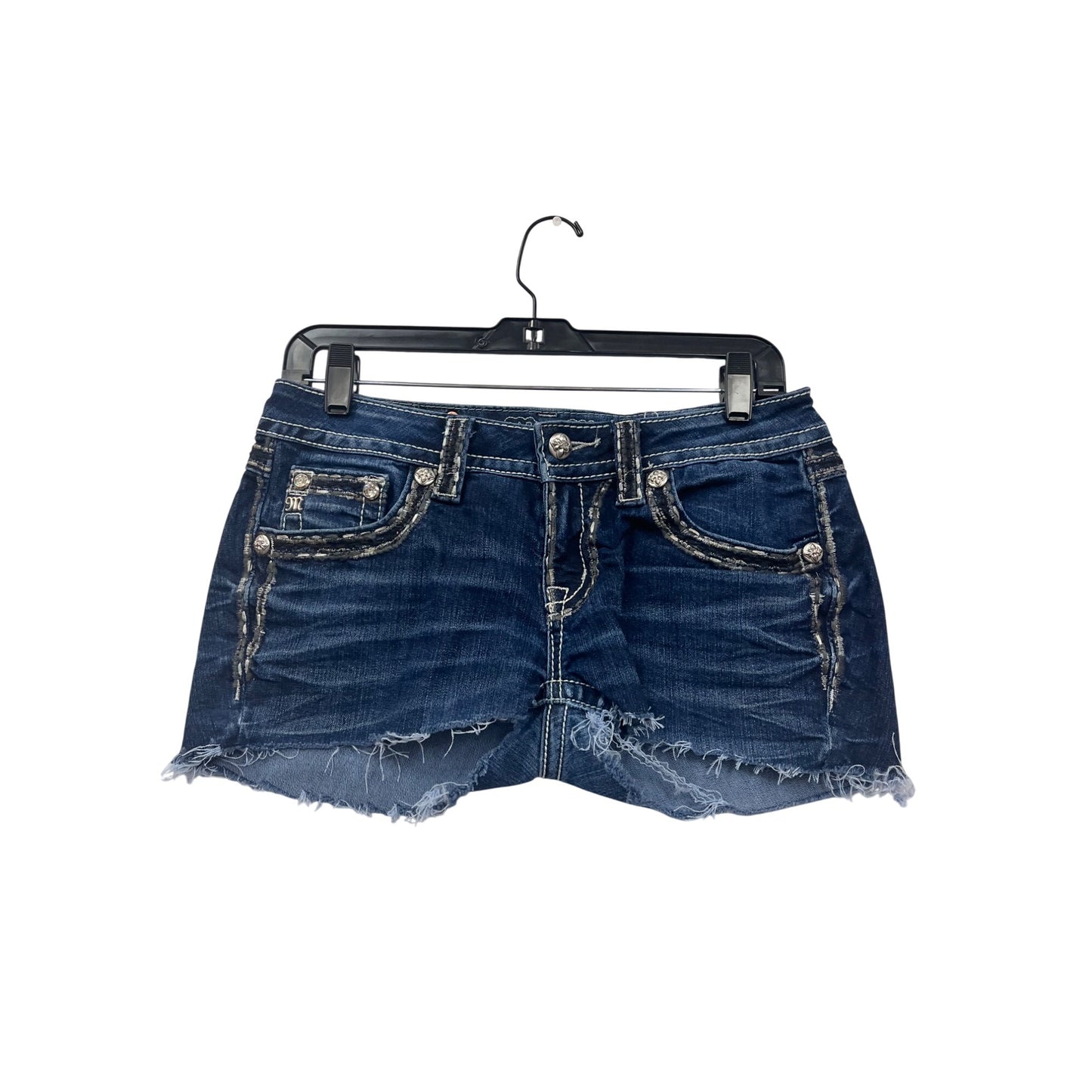 Miss Me Womens Denim Distressed Cutoff Shorts Size 27 #8046