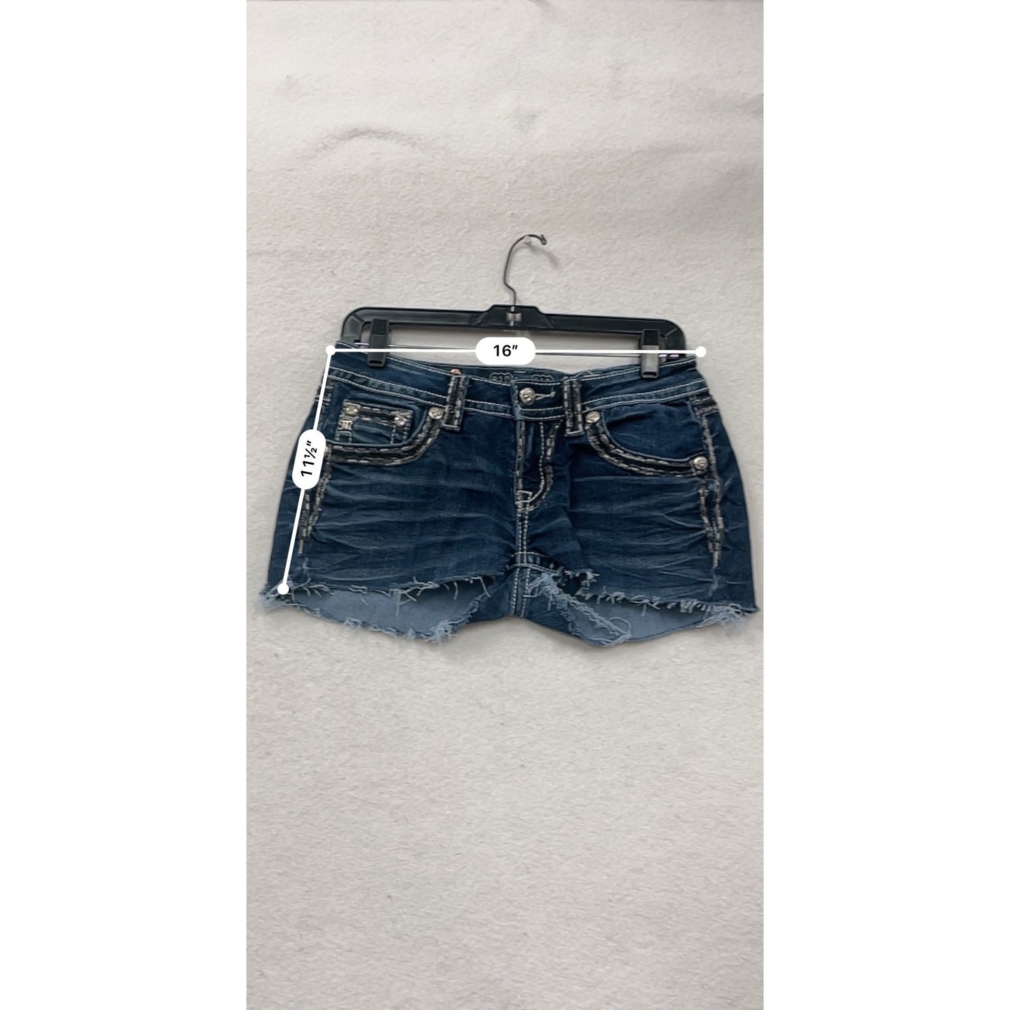 Miss Me Womens Denim Distressed Cutoff Shorts Size 27 #8046
