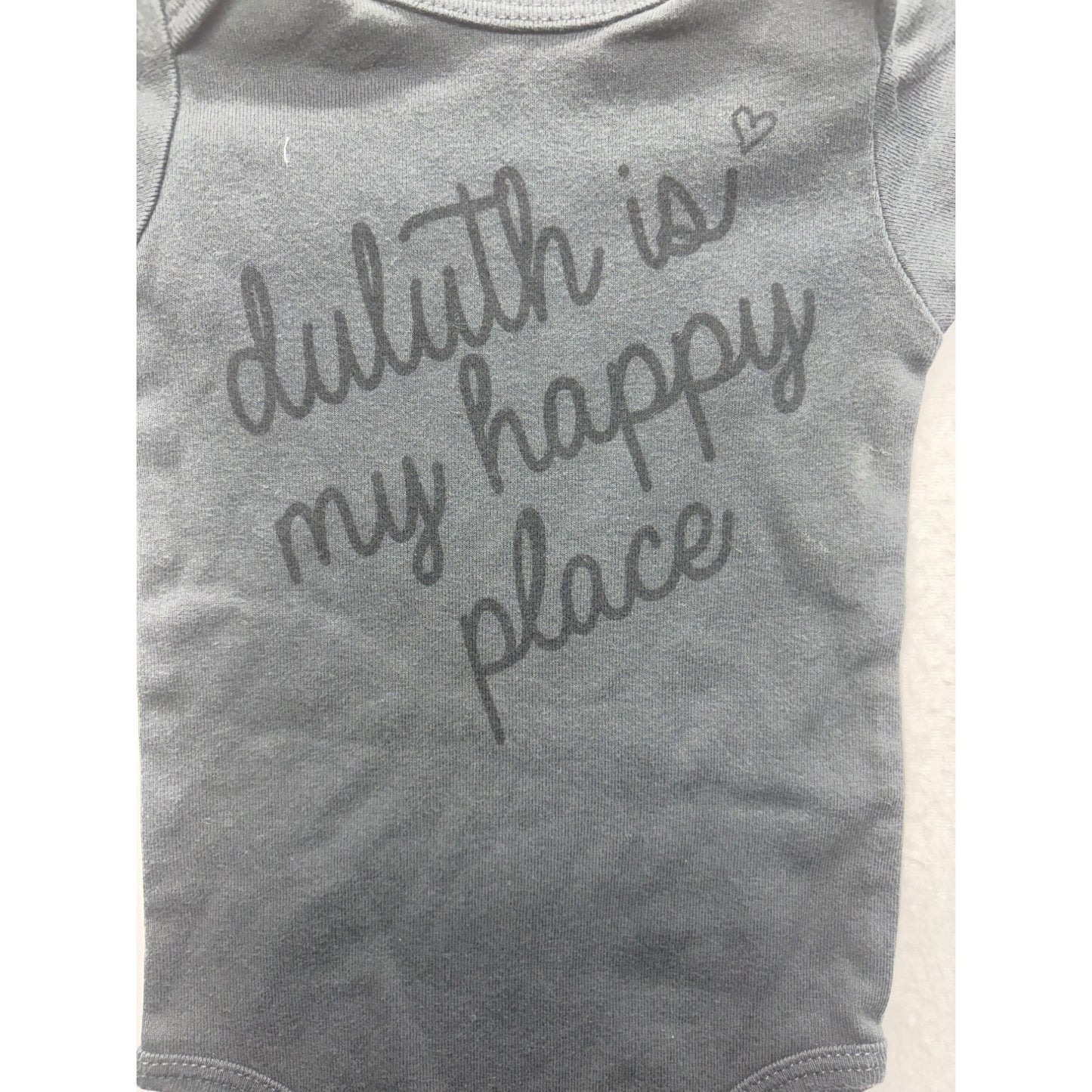 Duluth Is My Happy Place Organic Cotton Baby bodysuit #7430