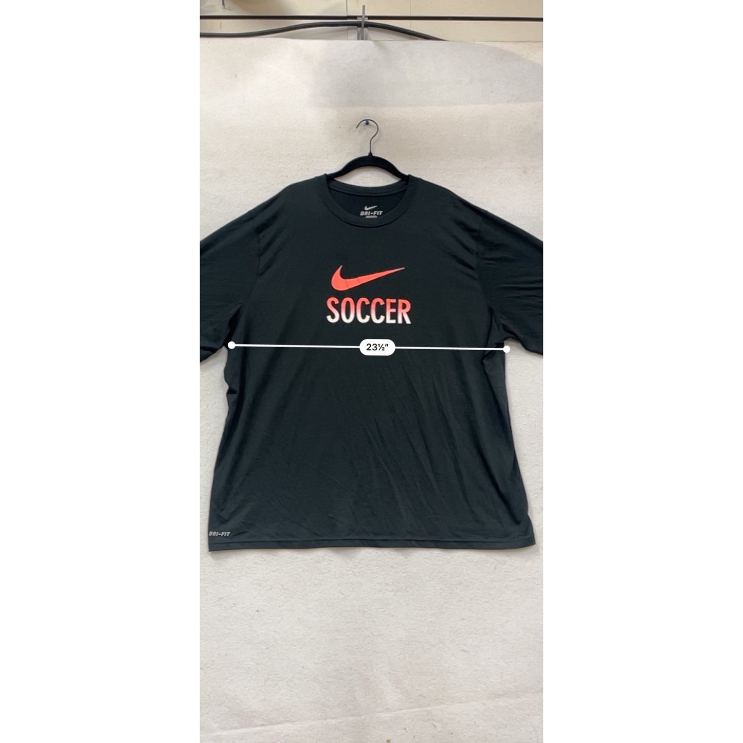 Nike Dri-Fit Soccer Graphic T-Shirt Black & Red 2X #116C