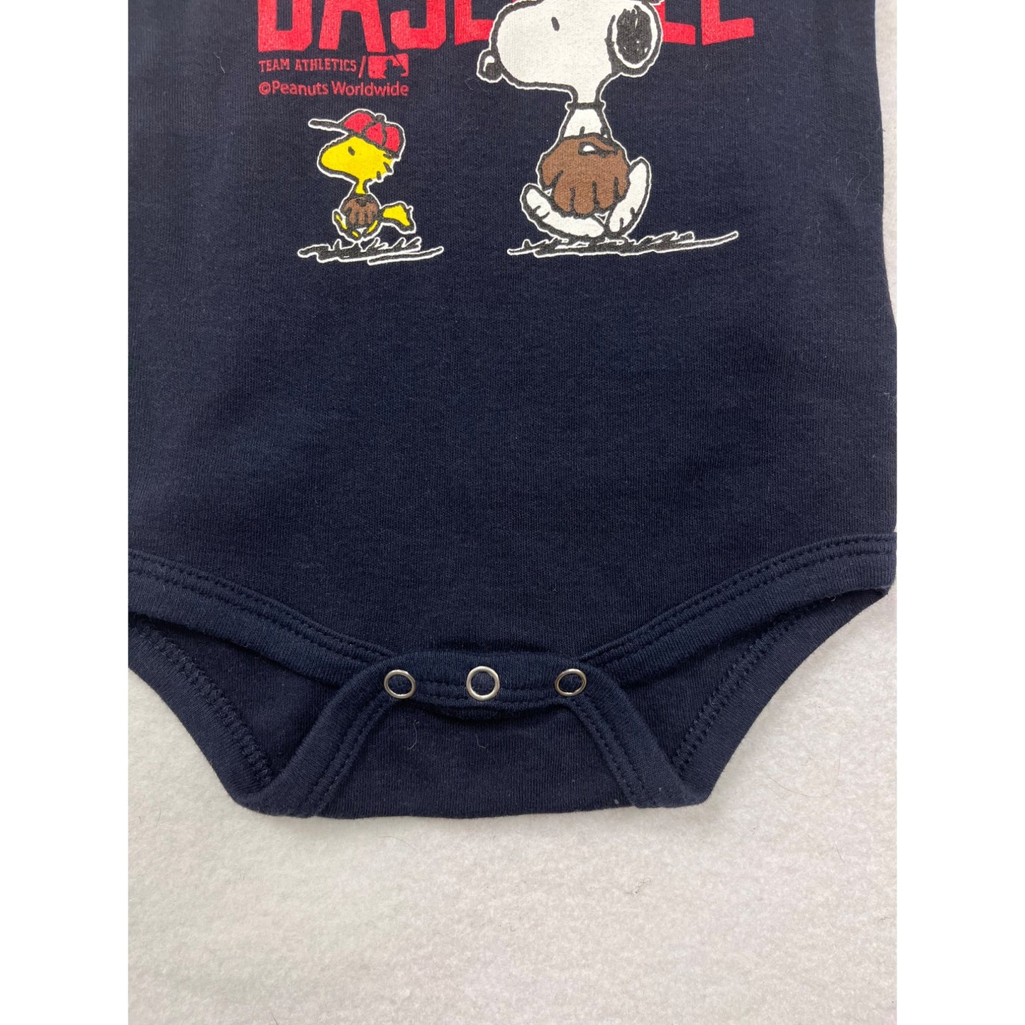 Minnesota Twins Baseball Baby Bodysuit Snoopy & Woodstock Graphic 0/3M #6452