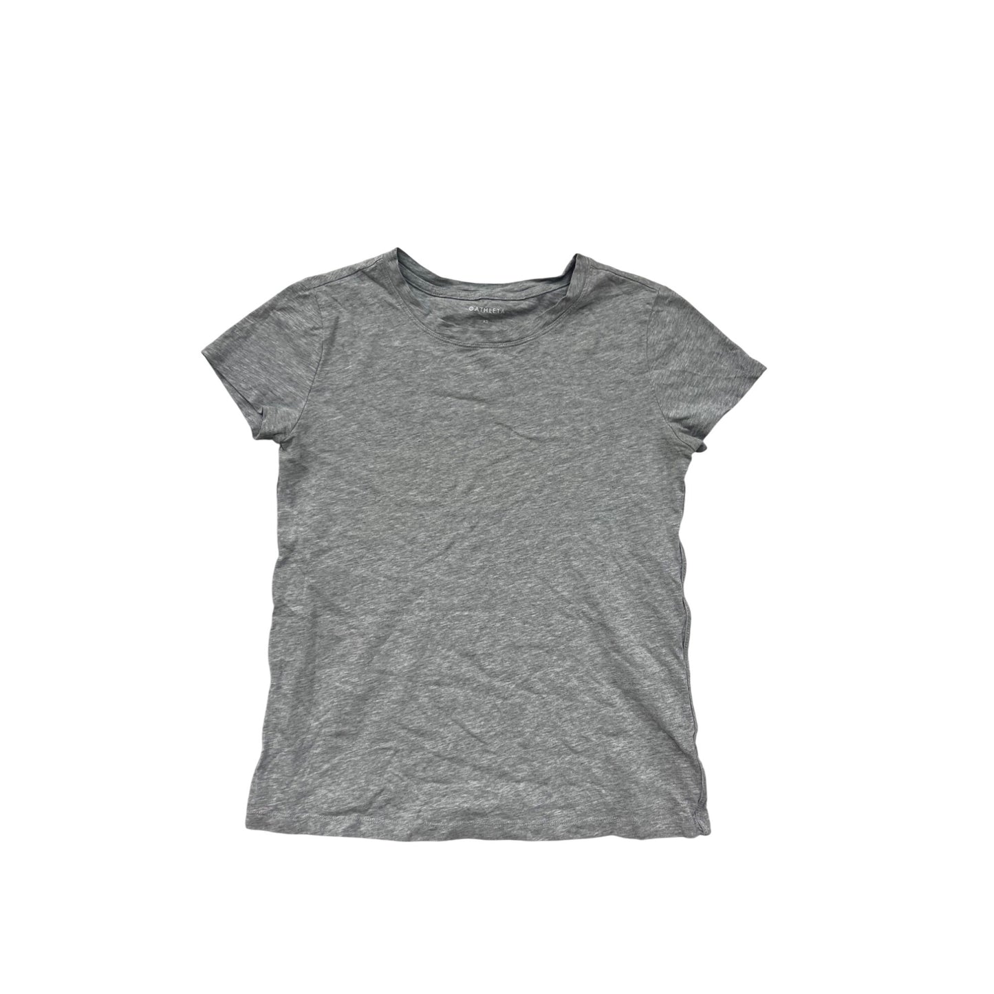 Athleta Womens Grey Short Sleeve Crewneck T-Shirt XS #6961