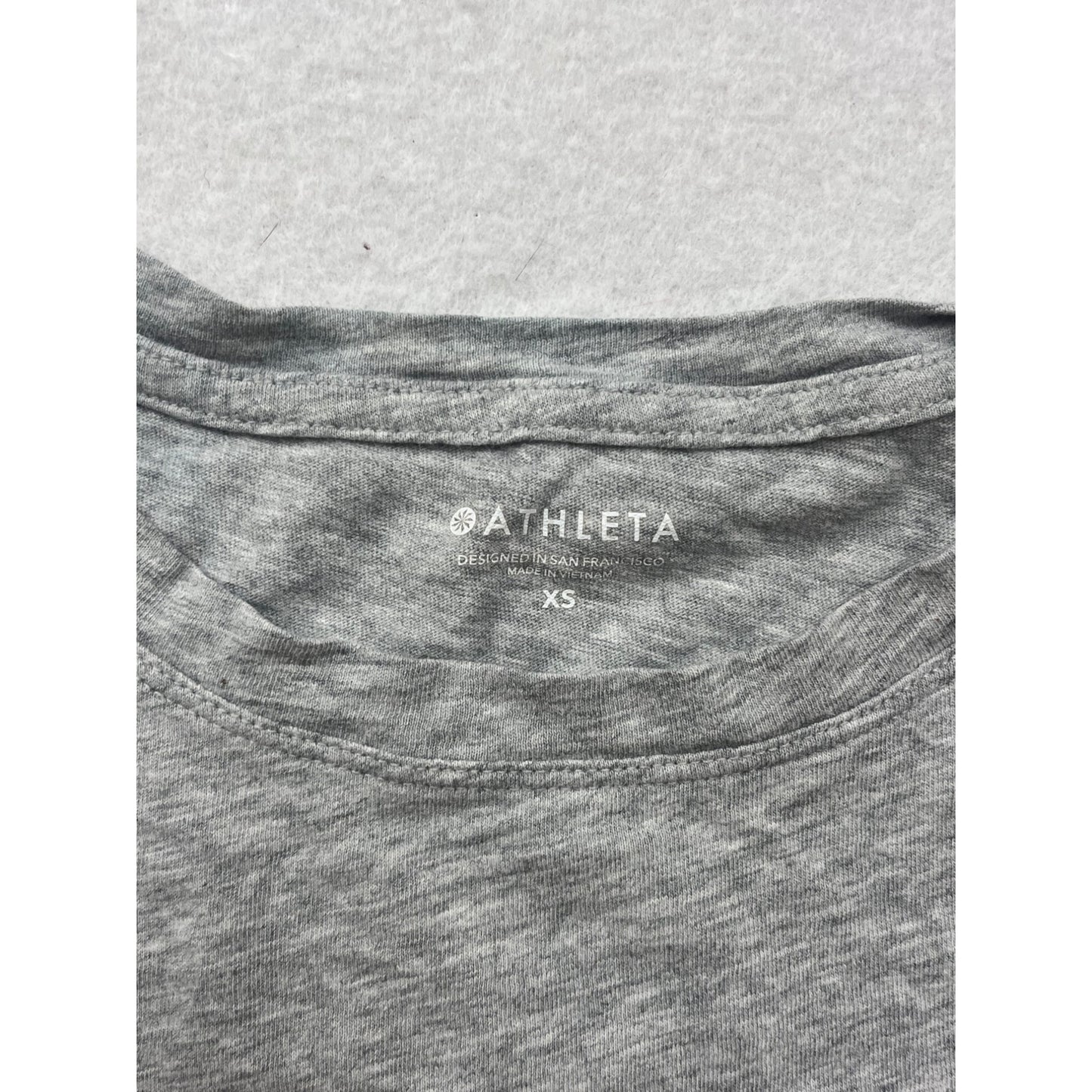 Athleta Womens Grey Short Sleeve Crewneck T-Shirt XS #6961