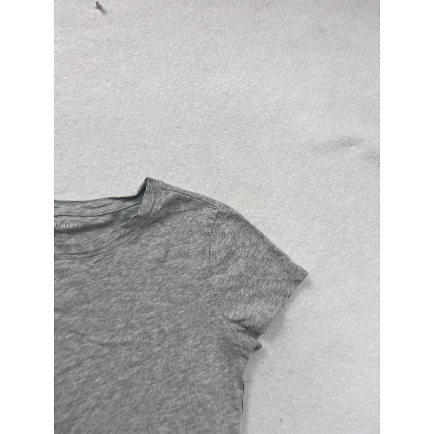 Athleta Womens Grey Short Sleeve Crewneck T-Shirt XS #6961