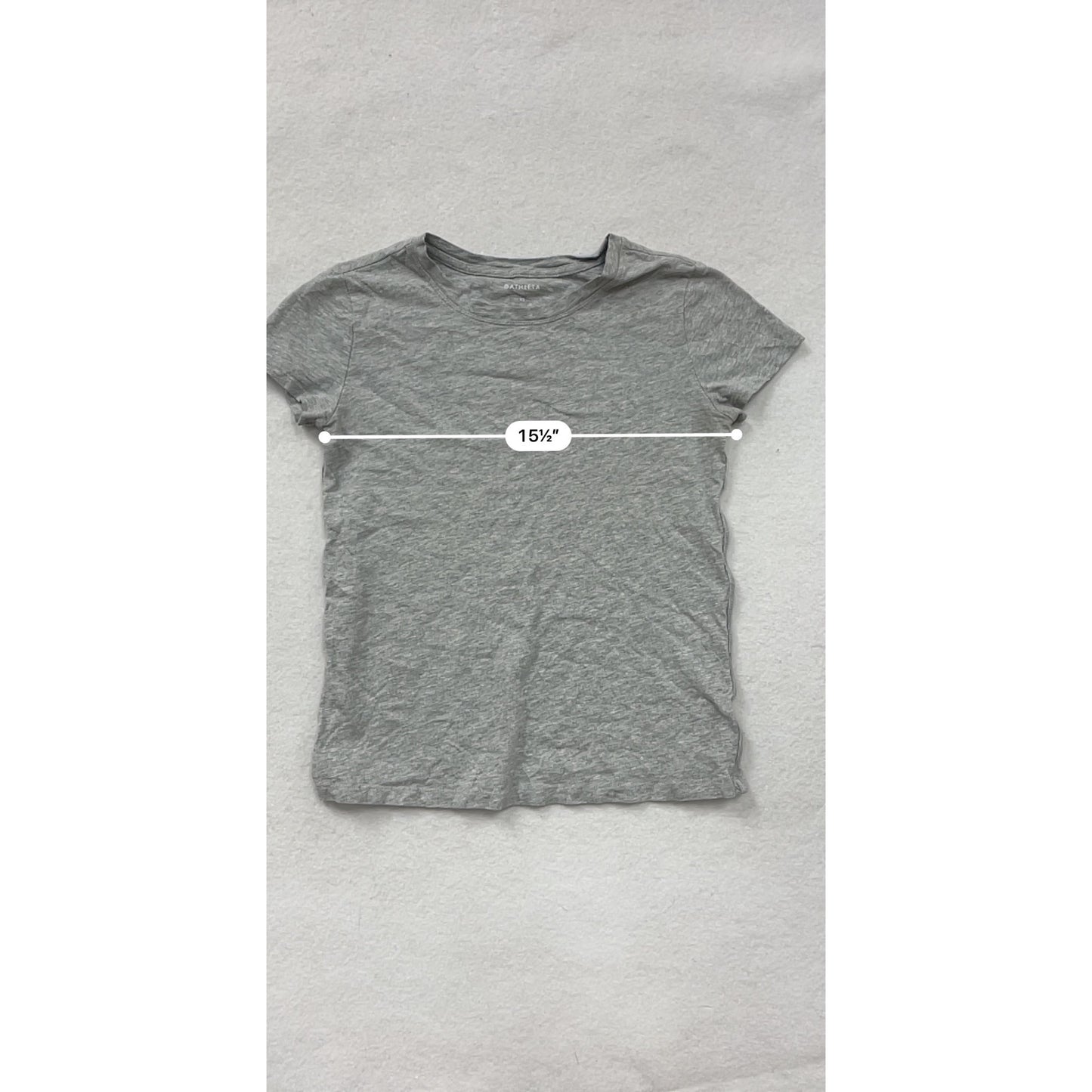 Athleta Womens Grey Short Sleeve Crewneck T-Shirt XS #6961
