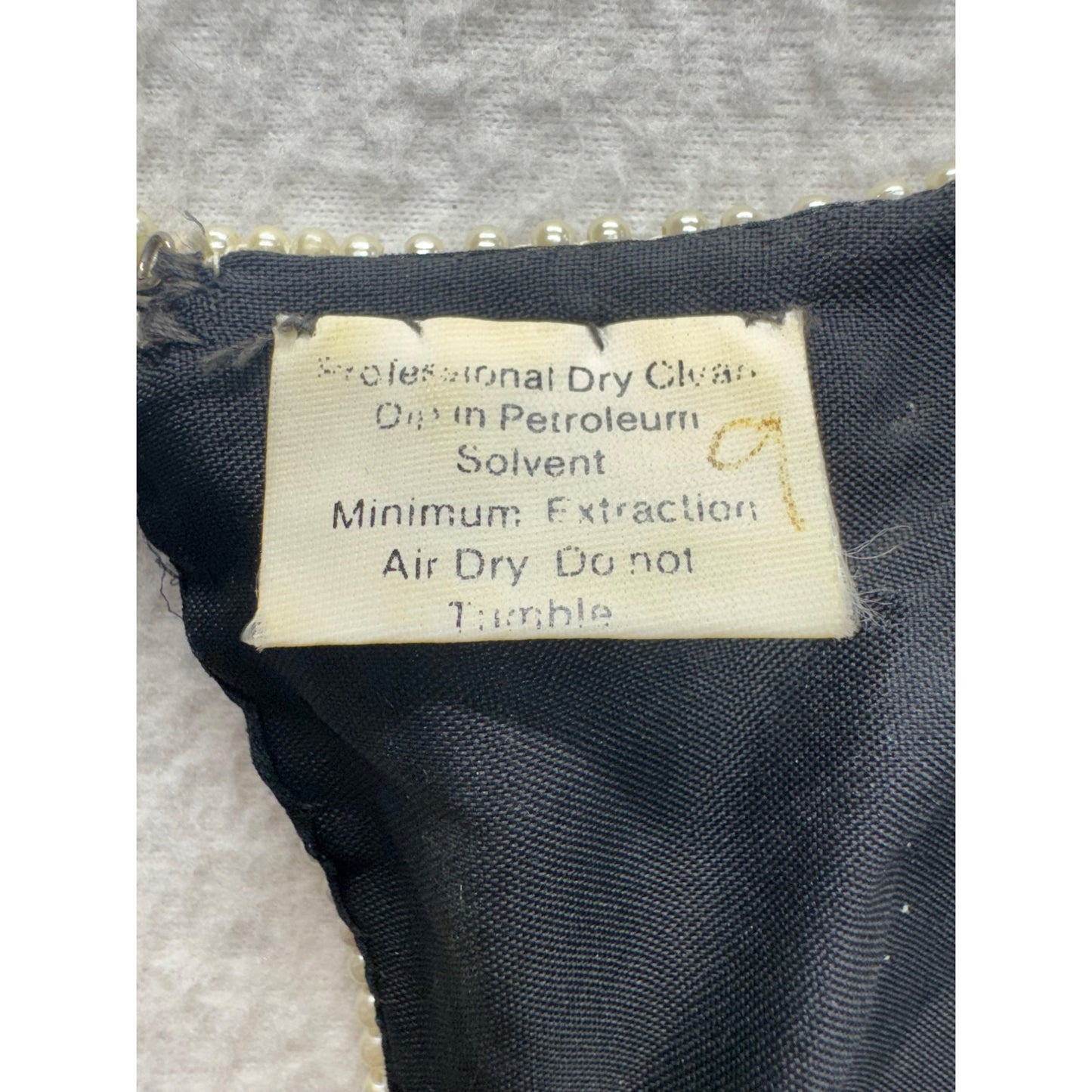 Vintage Stenay Black & Silver Sequin Embroidered Top Silk & Polyester #7961