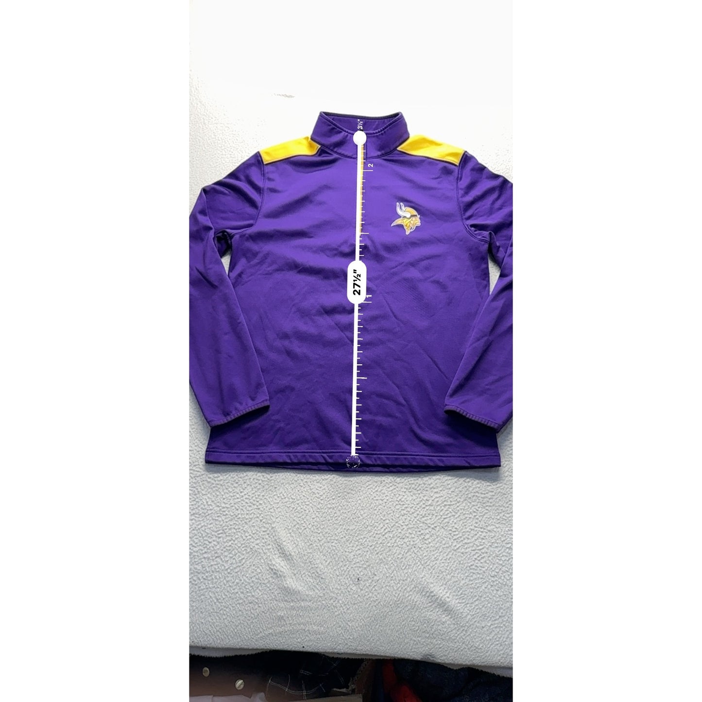 Men’s MN Vikings 1/4 Zip Sweater #7603