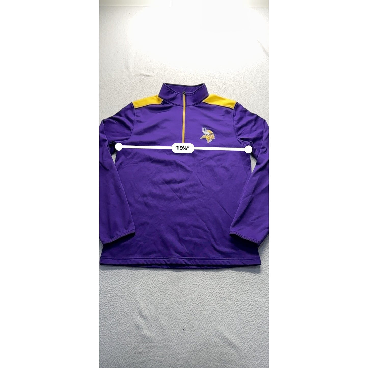 Men’s MN Vikings 1/4 Zip Sweater #7603