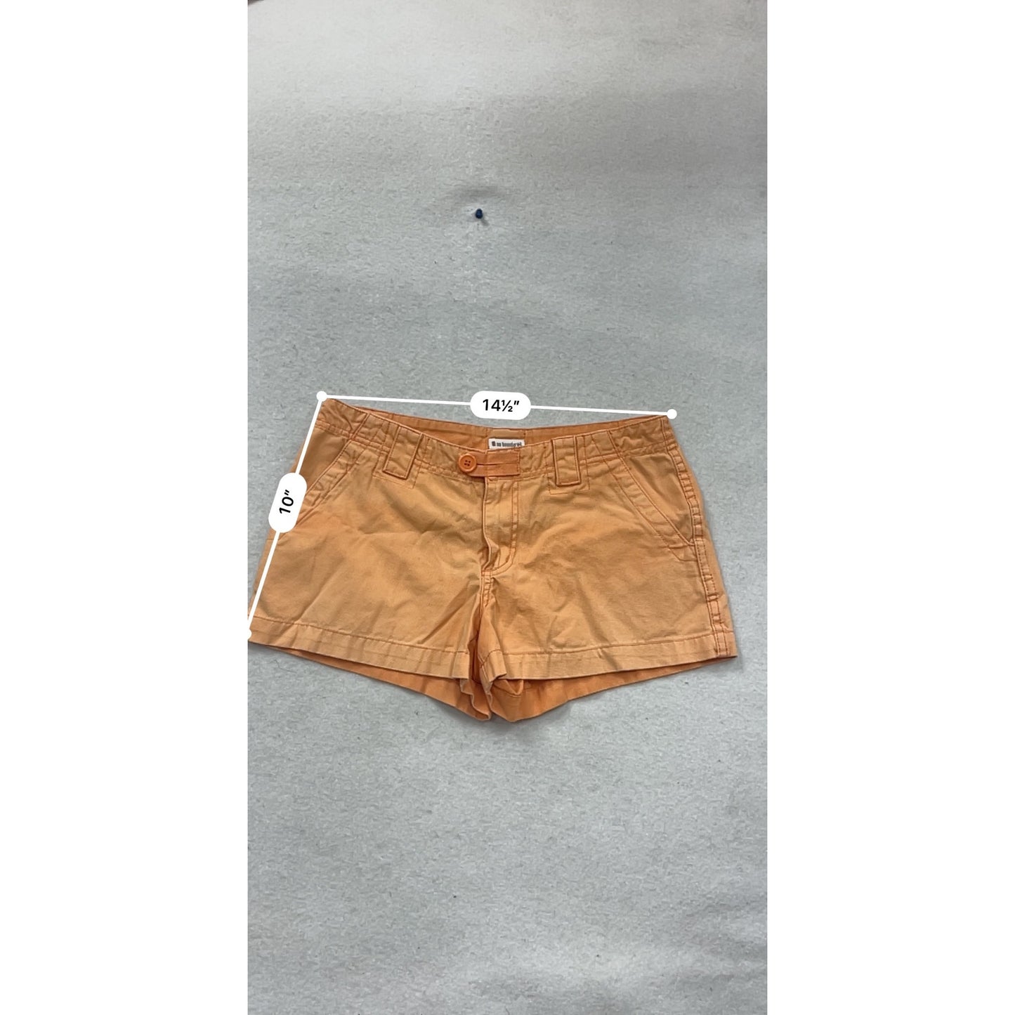 No Boundaries Orange Juniors Size 9 Cotton Shorts #873A