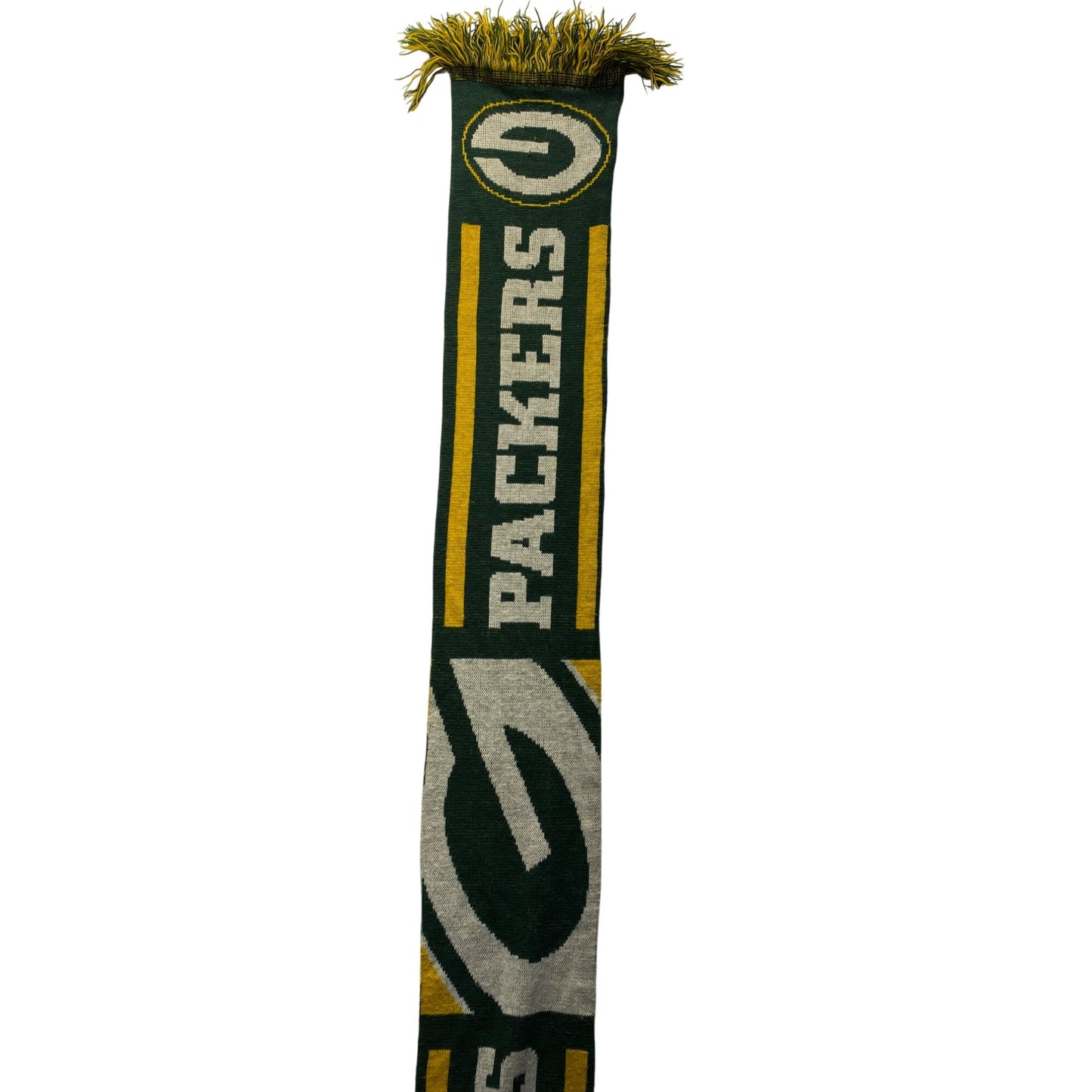Green Bay Packers Knitted Fringe Scarf #7038