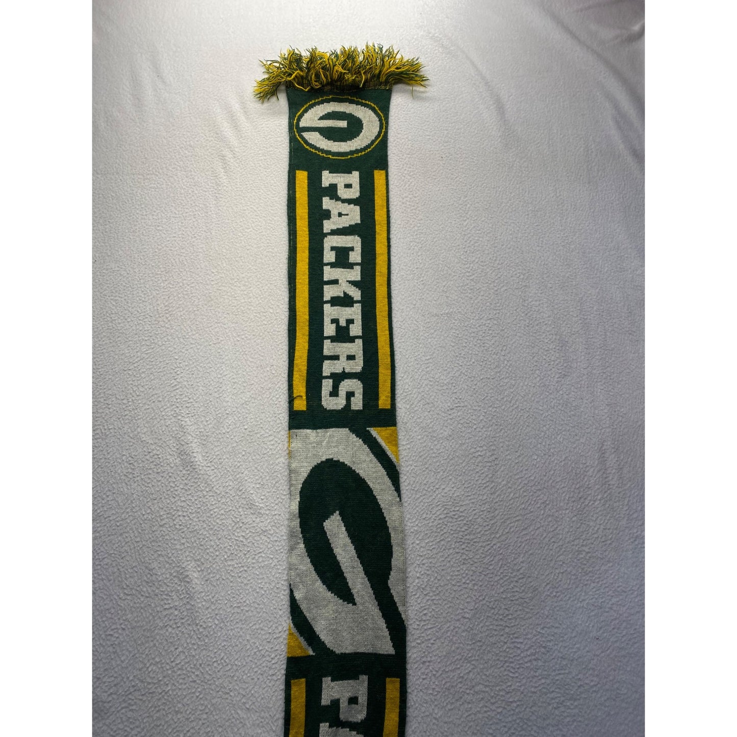 Green Bay Packers Knitted Fringe Scarf #7038